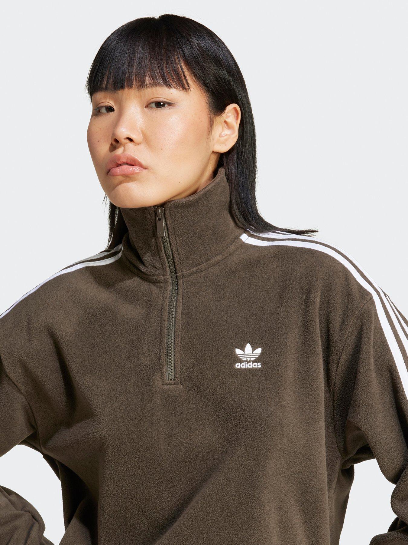 adidas-originals-womens-polarfleece-half-zip-khakioutfit