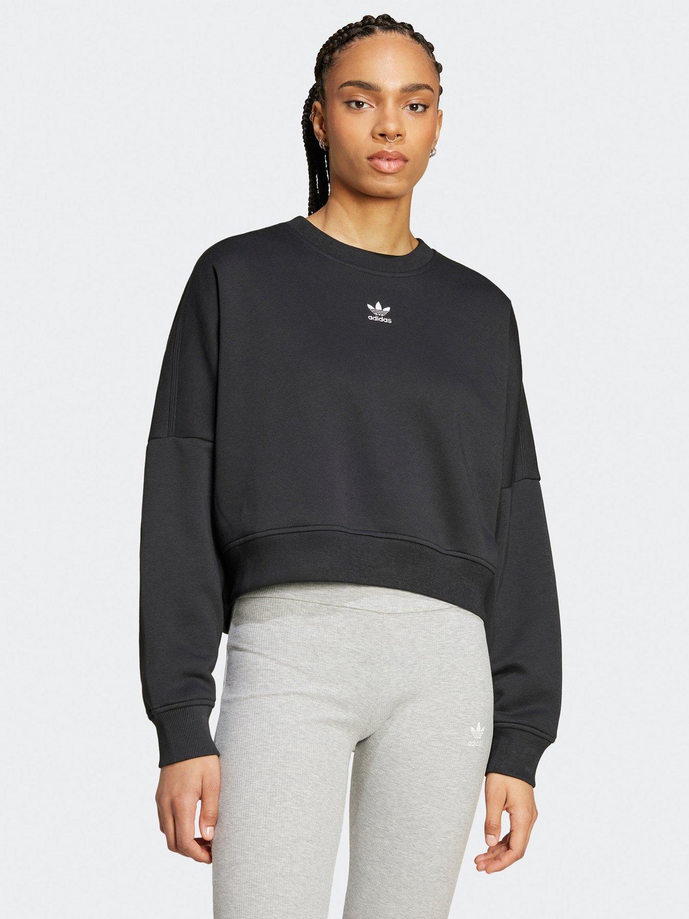 adidas-originals-womens-essentials-crew-fleece-blackfront