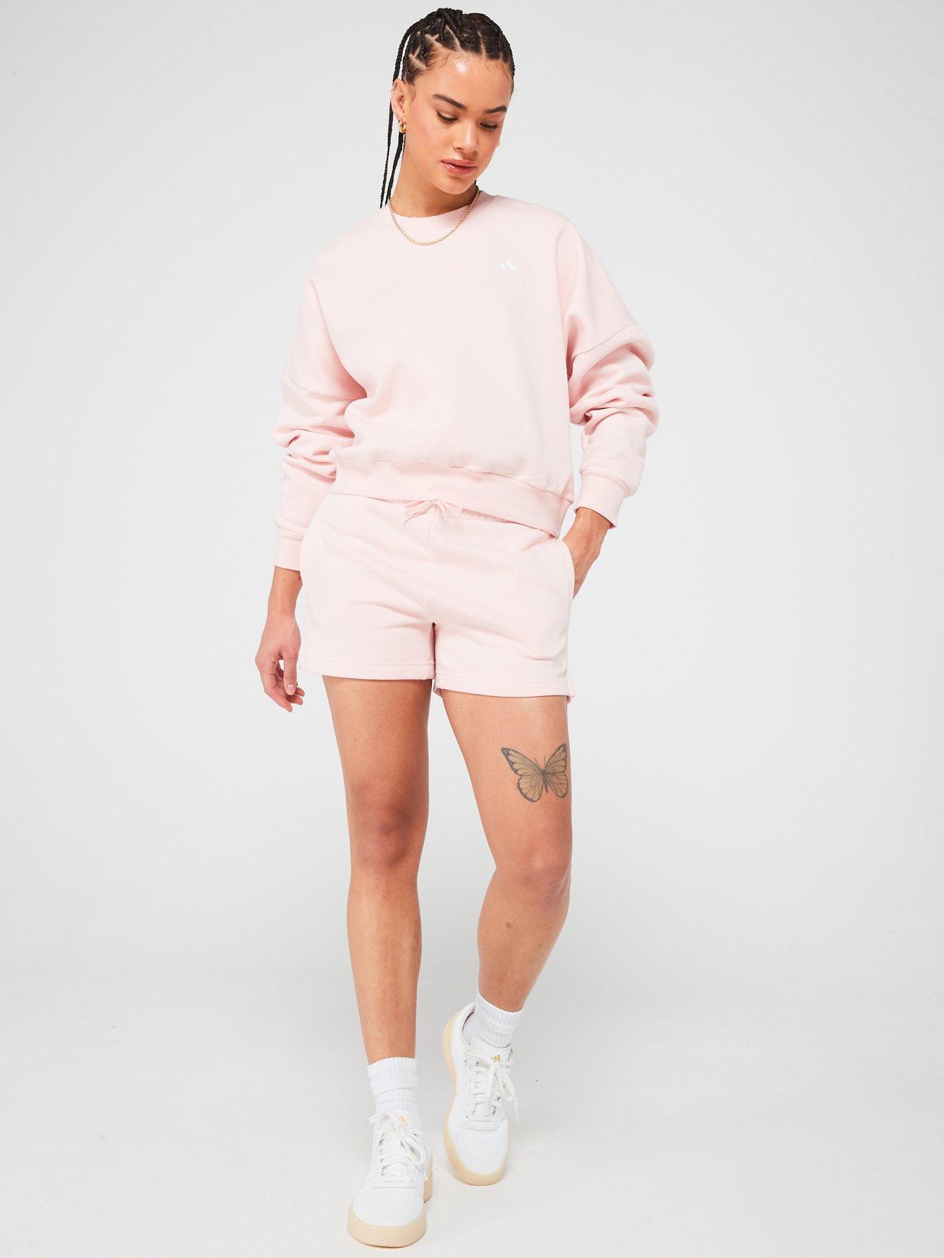 adidas-sportswear-womens-small-logo-feel-cosy-crew-sweat-pinkwhiteback