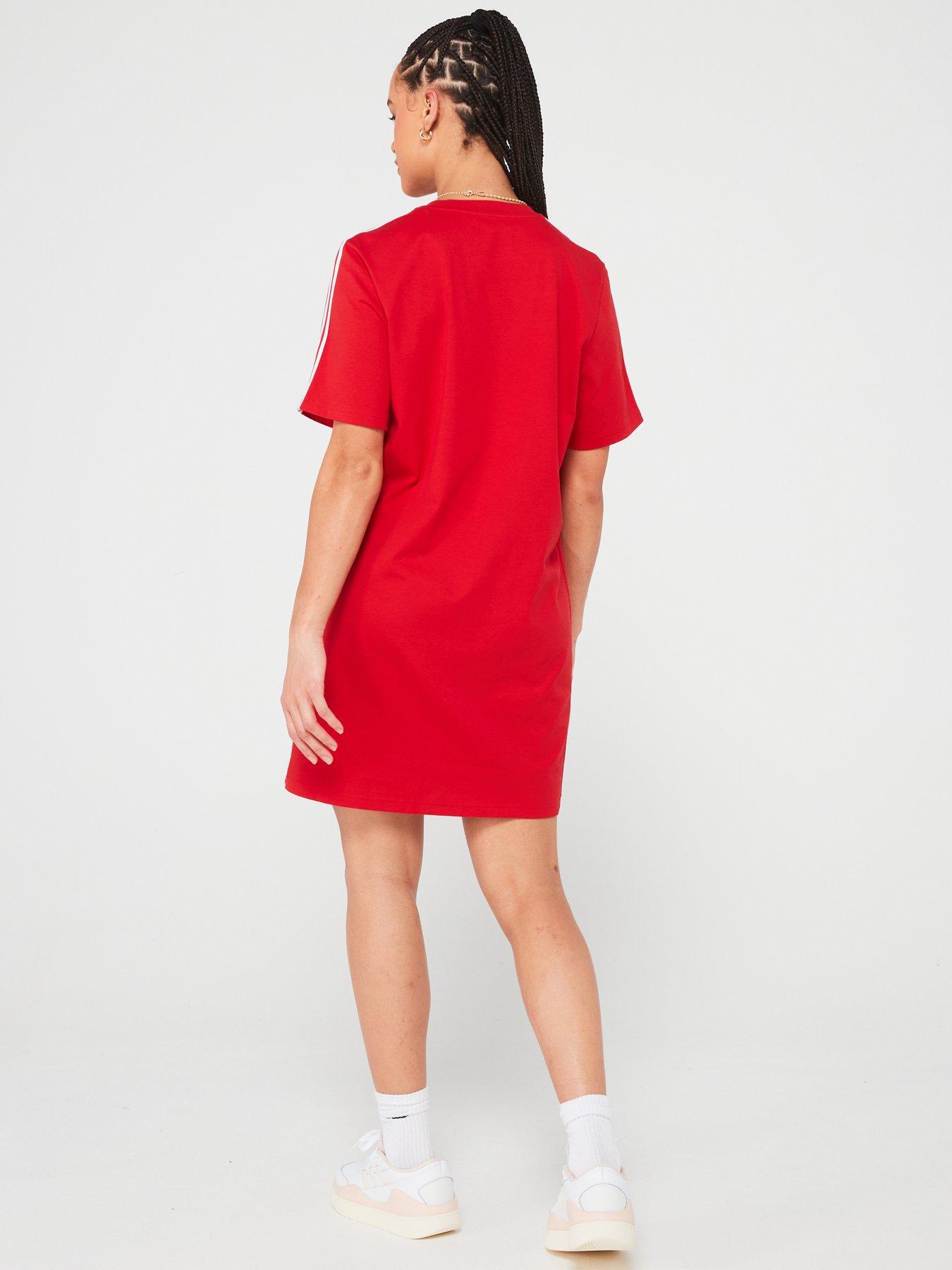 adidas-sportswear-womens-3-stripe-boyfriend-tee-dress-redstillFront