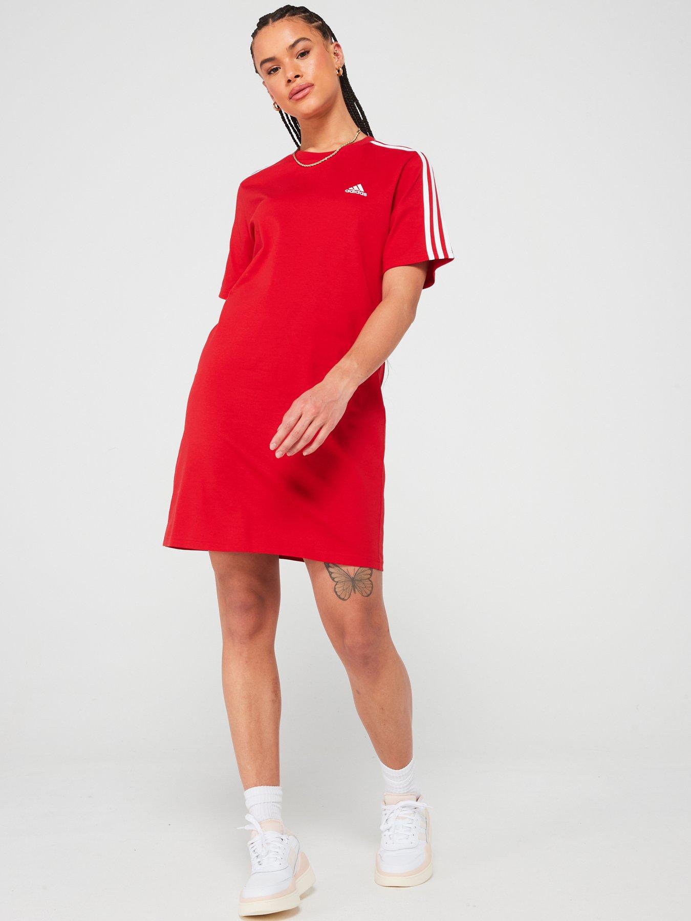 adidas-sportswear-womens-3-stripe-boyfriend-tee-dress-redback