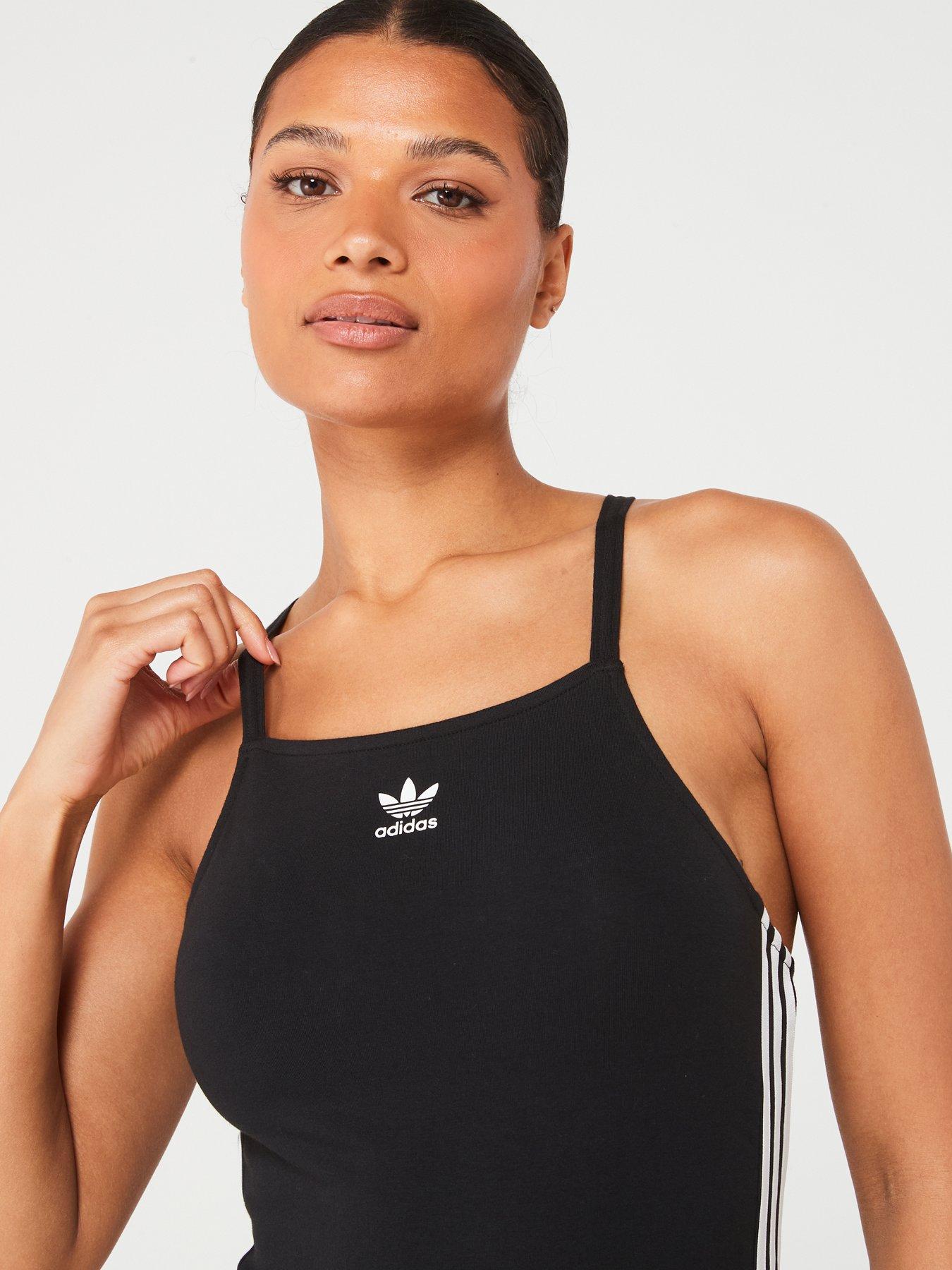 adidas-originals-womens-3-stripe-mini-dress-blackoutfit