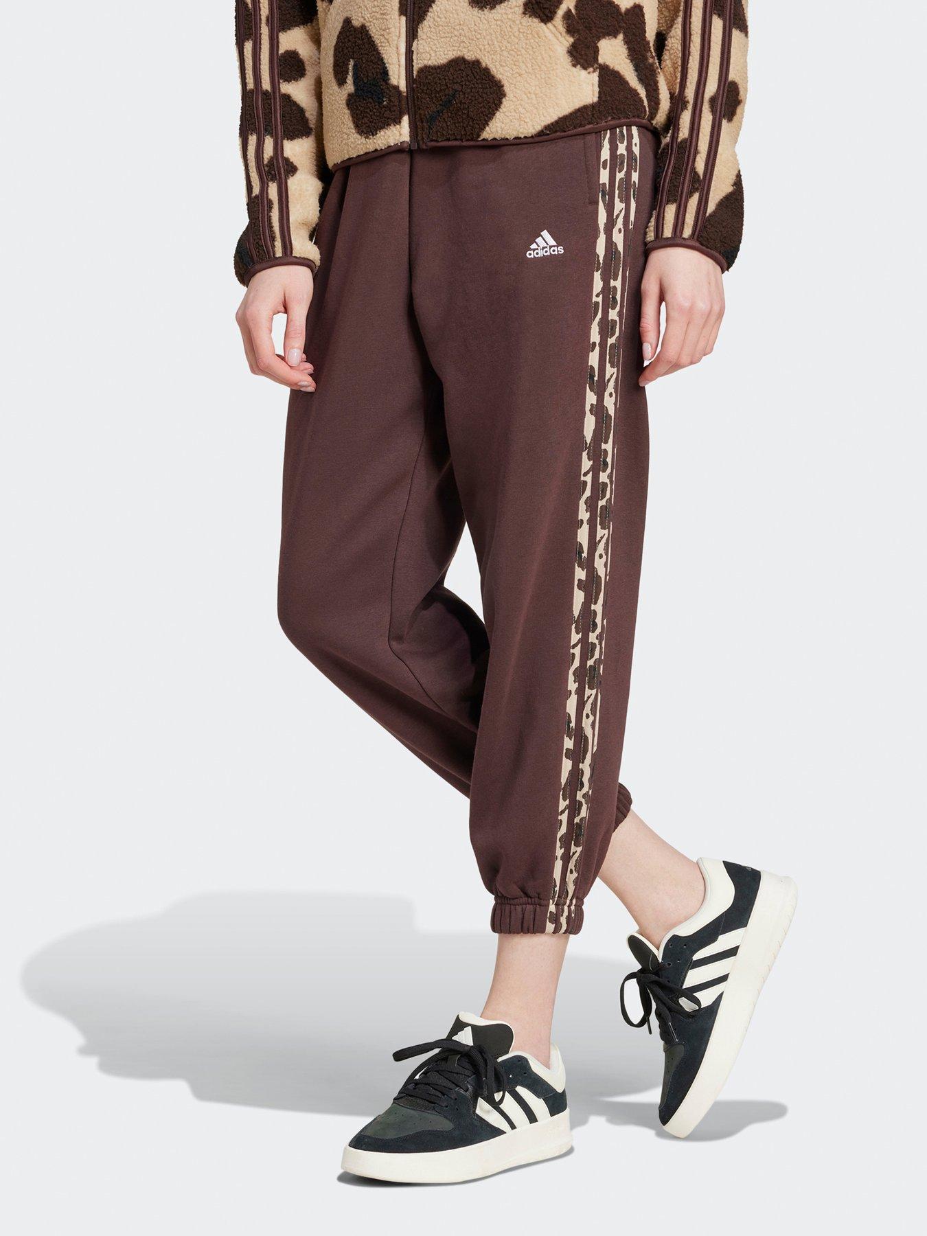 adidas-sportswear-womens-animal-3-stripe-pant-brown