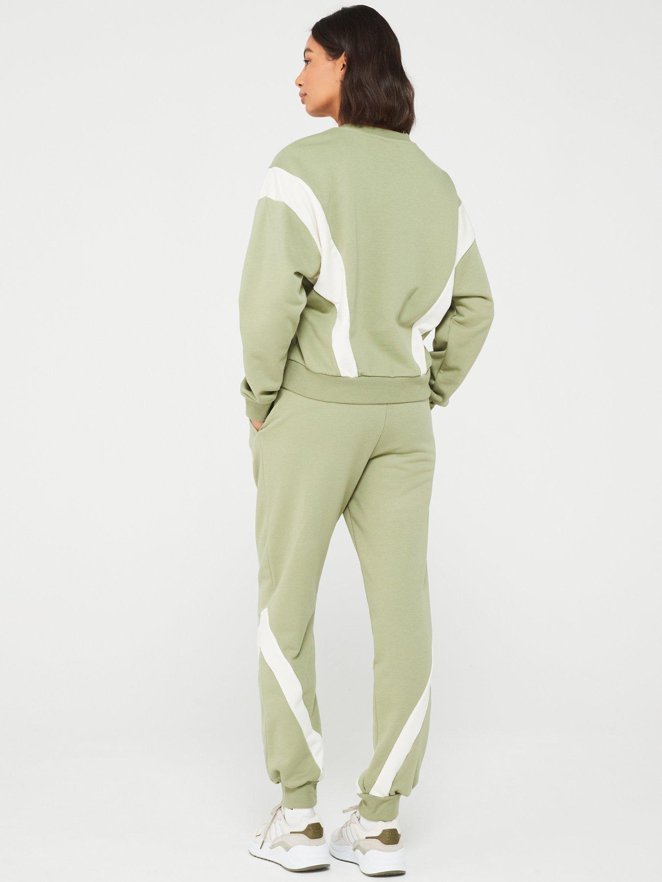 adidas-sportswear-womens-laziday-tracksuit-greenwhitestillFront