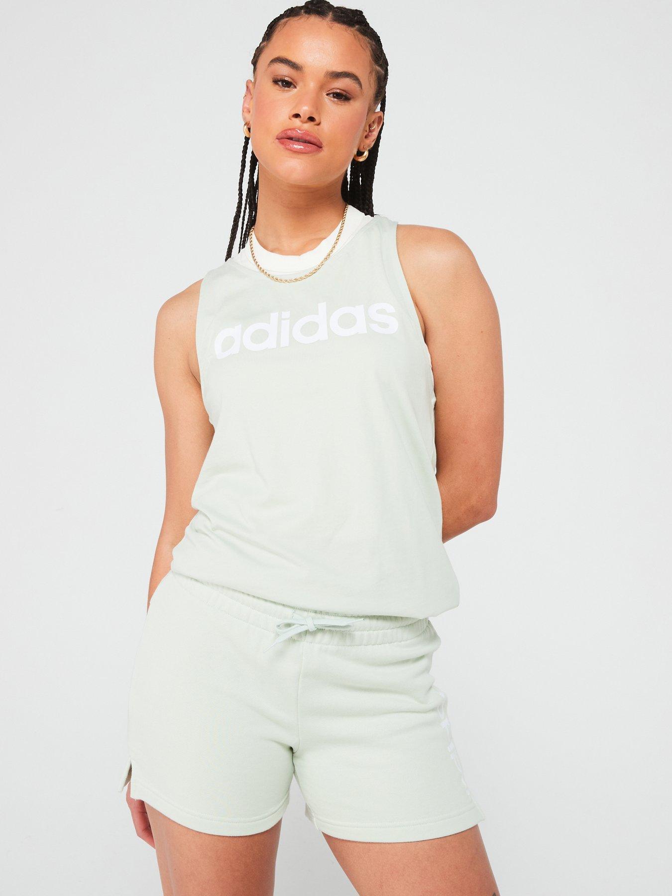 adidas-sportswear-womens-linear-tank-green