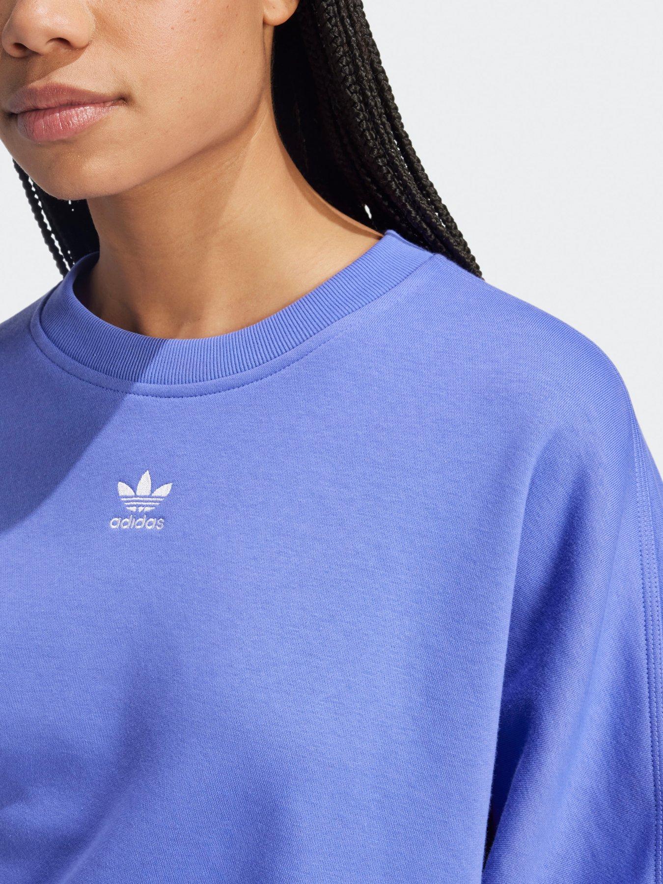 adidas-originals-womens-essentials-fleece-crew-bluedetail