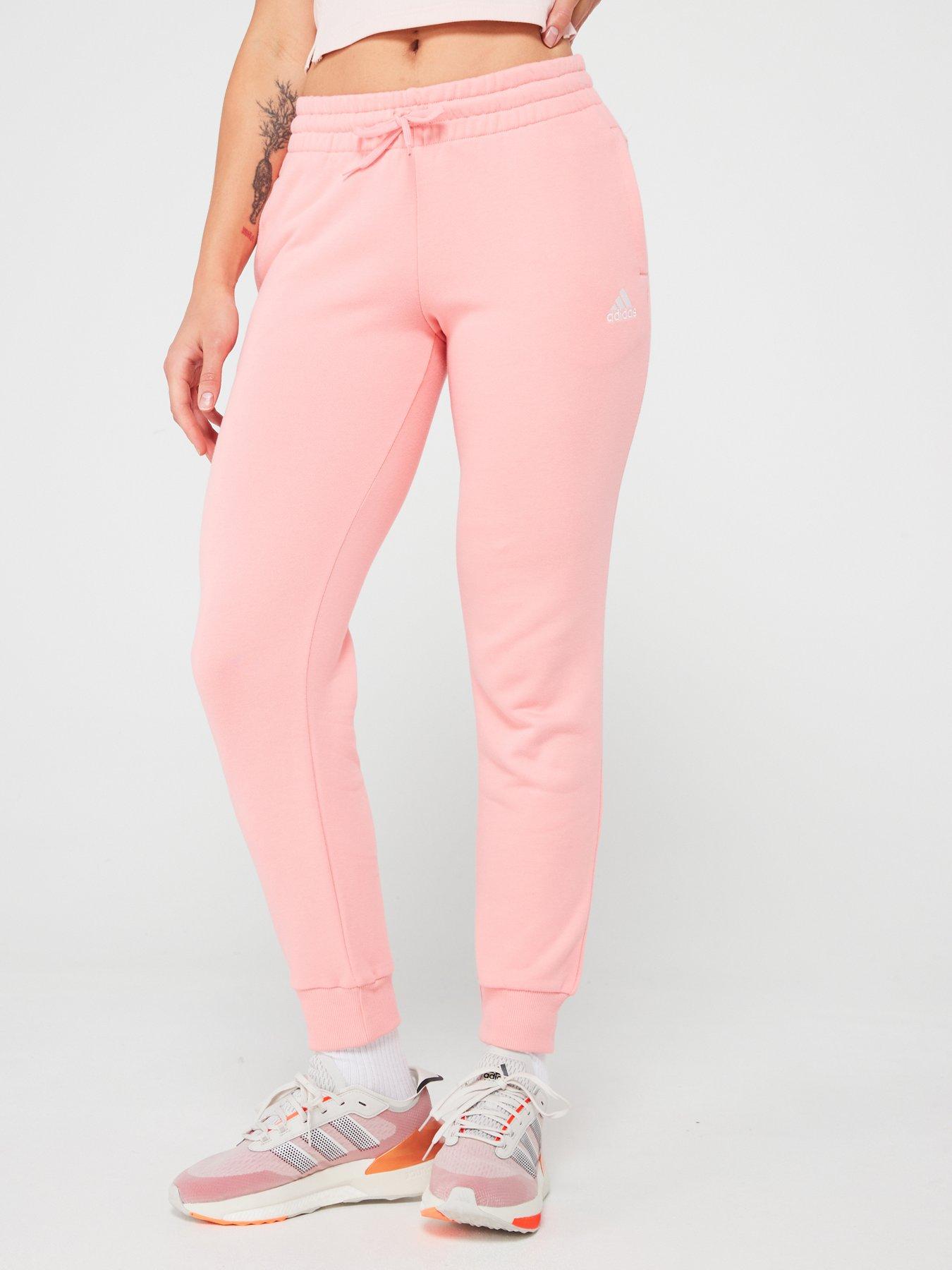 adidas-sportswear-womens-linear-french-terry-cuffed-pant-pink