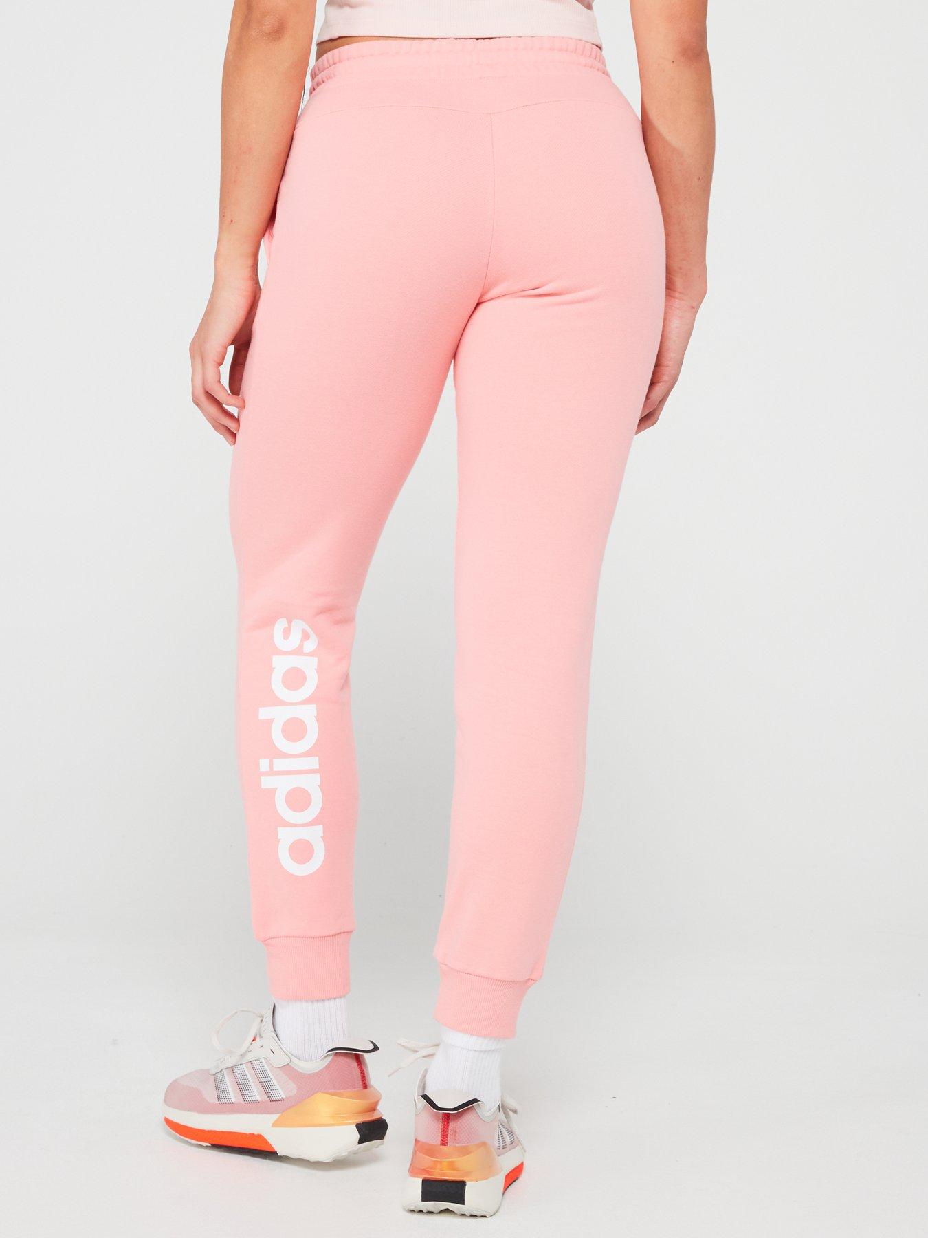 adidas-sportswear-womens-linear-french-terry-cuffed-pant-pinkstillFront