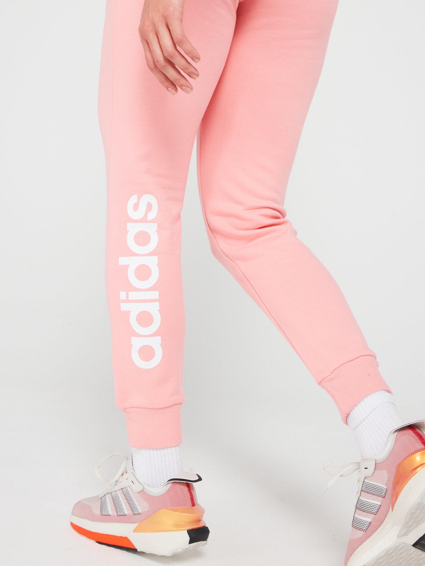 adidas-sportswear-womens-linear-french-terry-cuffed-pant-pinkoutfit