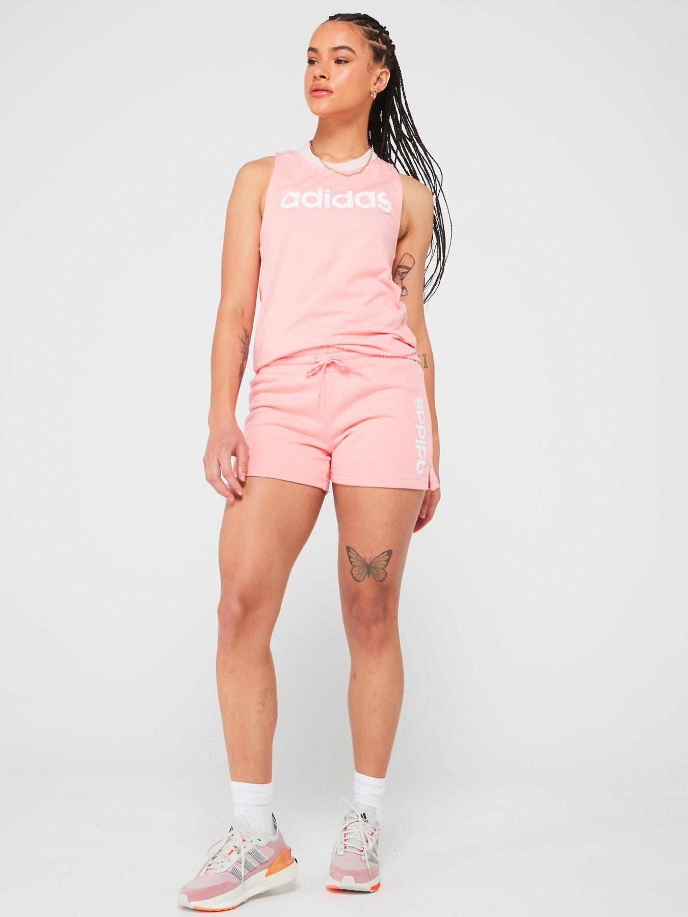 adidas-sportswear-womens-linear-french-terry-shorts-pinkback