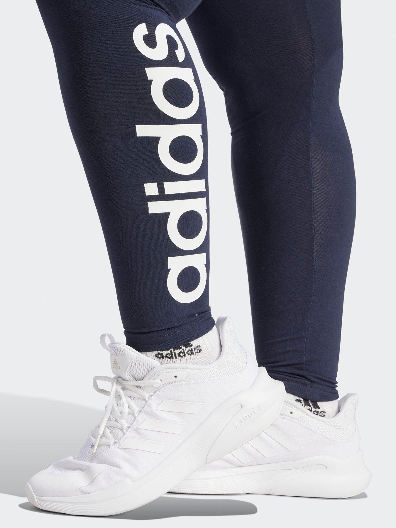 adidas-sportswear-womens-plus-size-linear-leggings-navywhiteoutfit