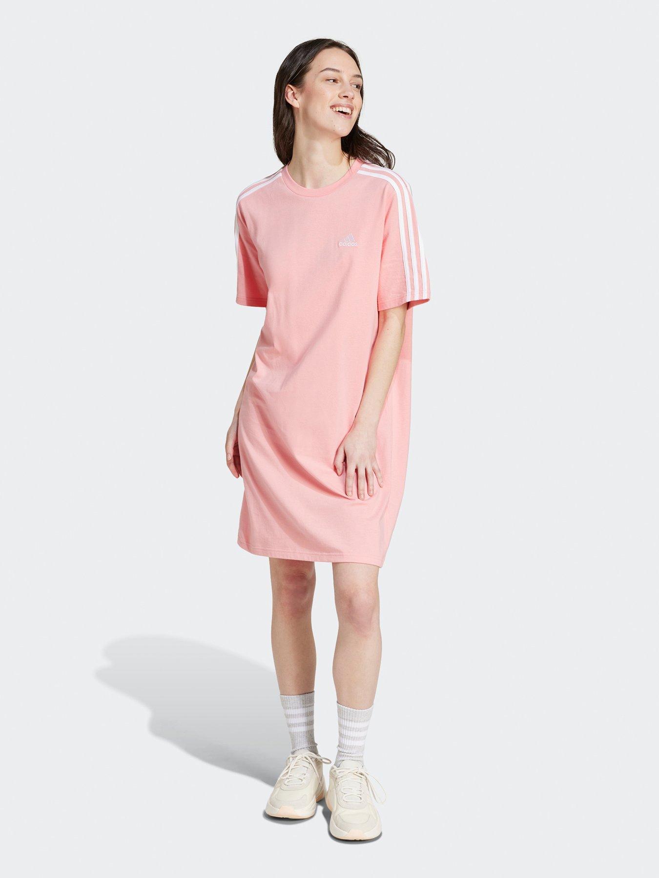 adidas-sportswear-womens-3-stripe-boyfriend-tee-dress-pink