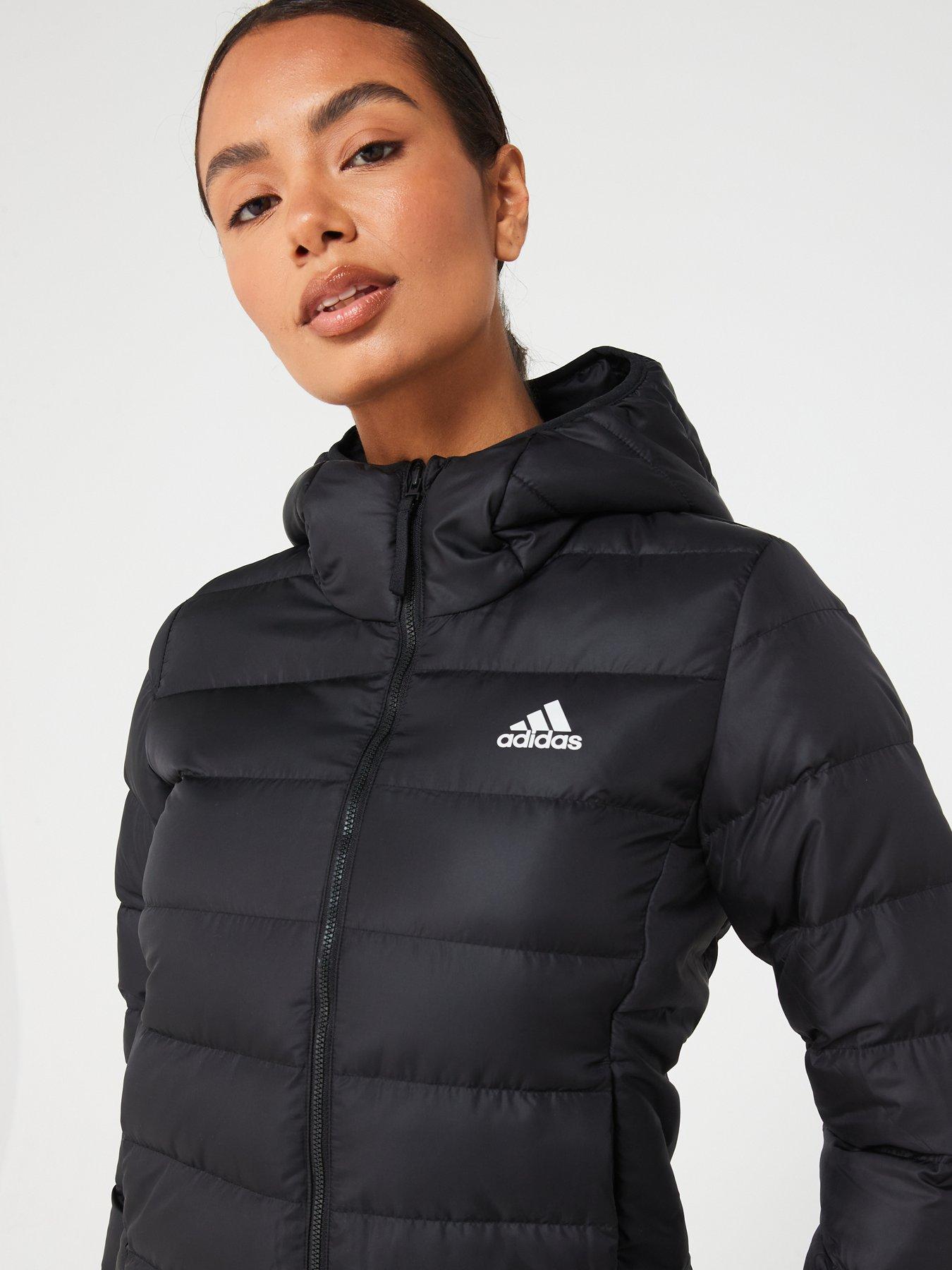 adidas-sportswear-womens-essentials-light-down-hooded-jacket-blackoutfit