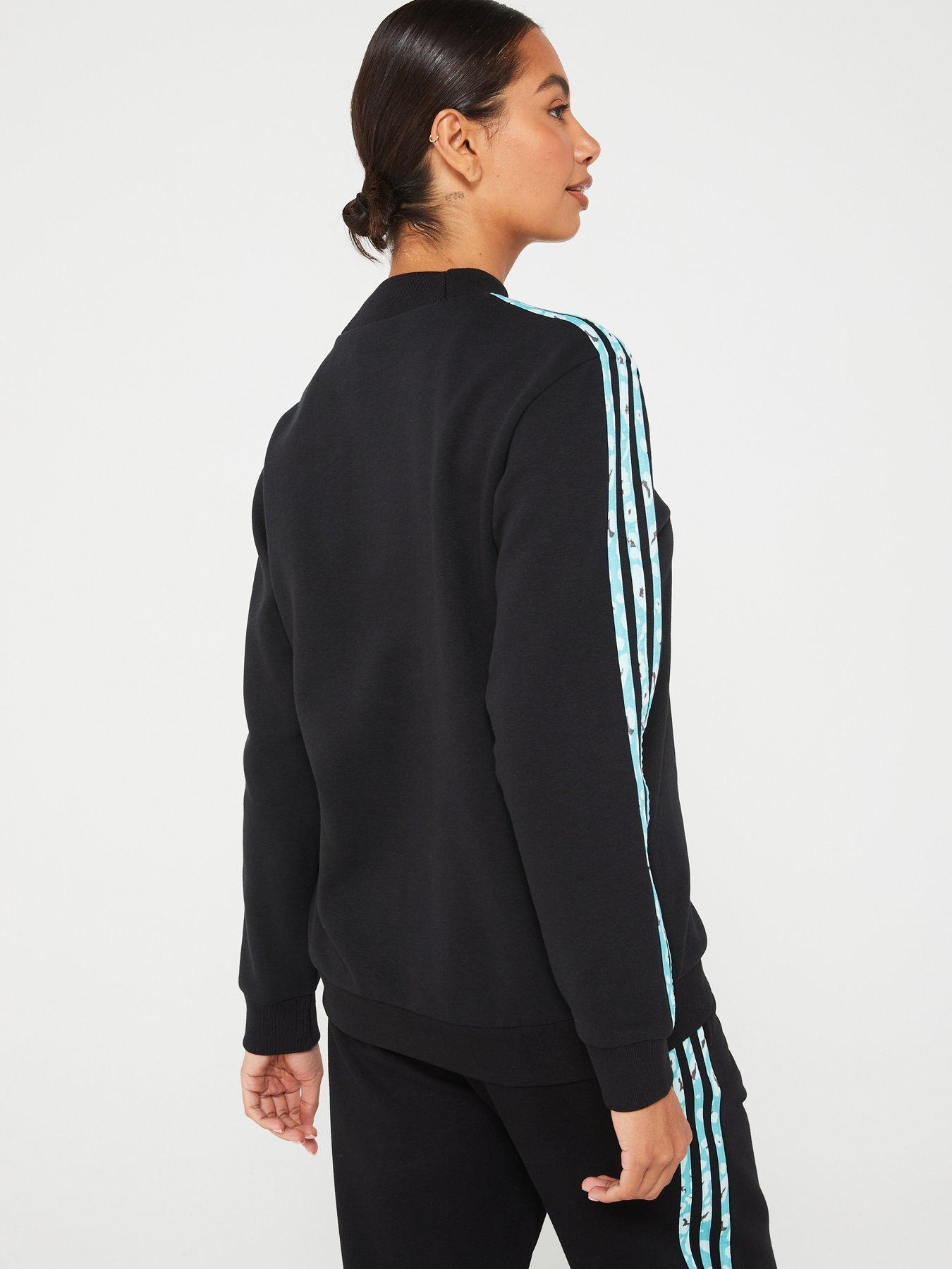 adidas-sportswear-womens-animal-3-stripe-sweatshirt-blackstillFront