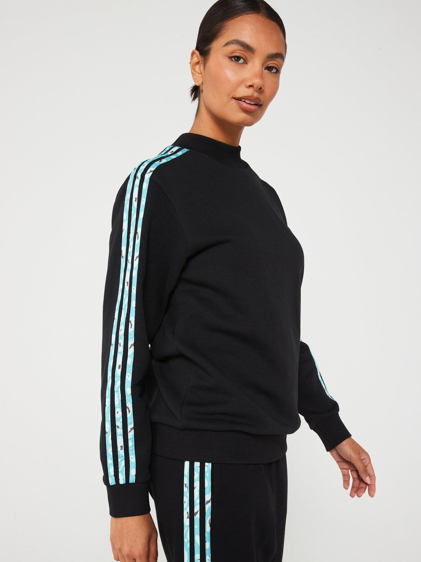 adidas-sportswear-womens-animal-3-stripe-sweatshirt-blackdetail