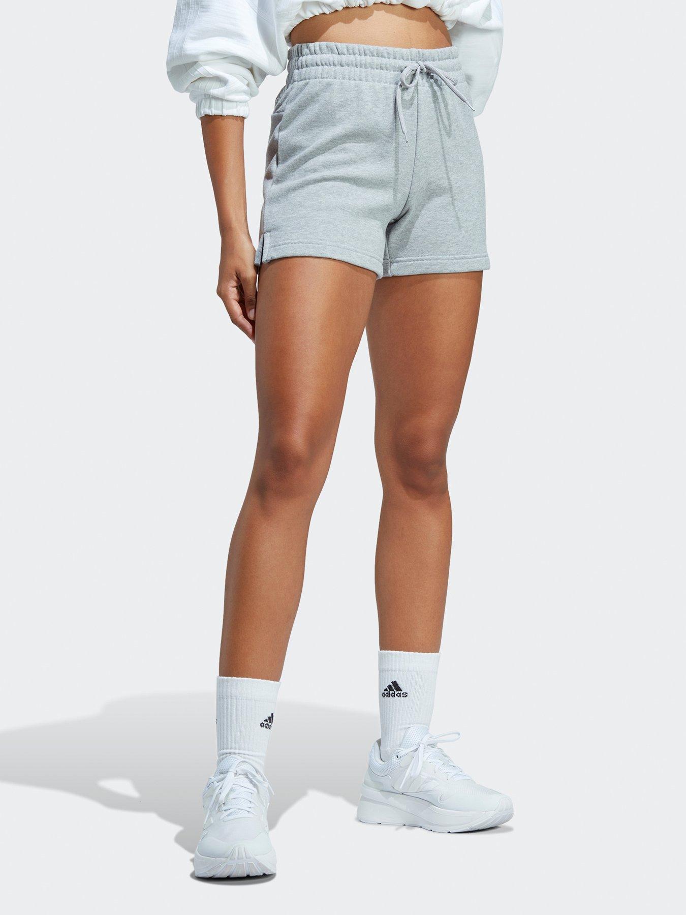 adidas-sportswear-womens-linear-french-terry-shorts-greywhiteback