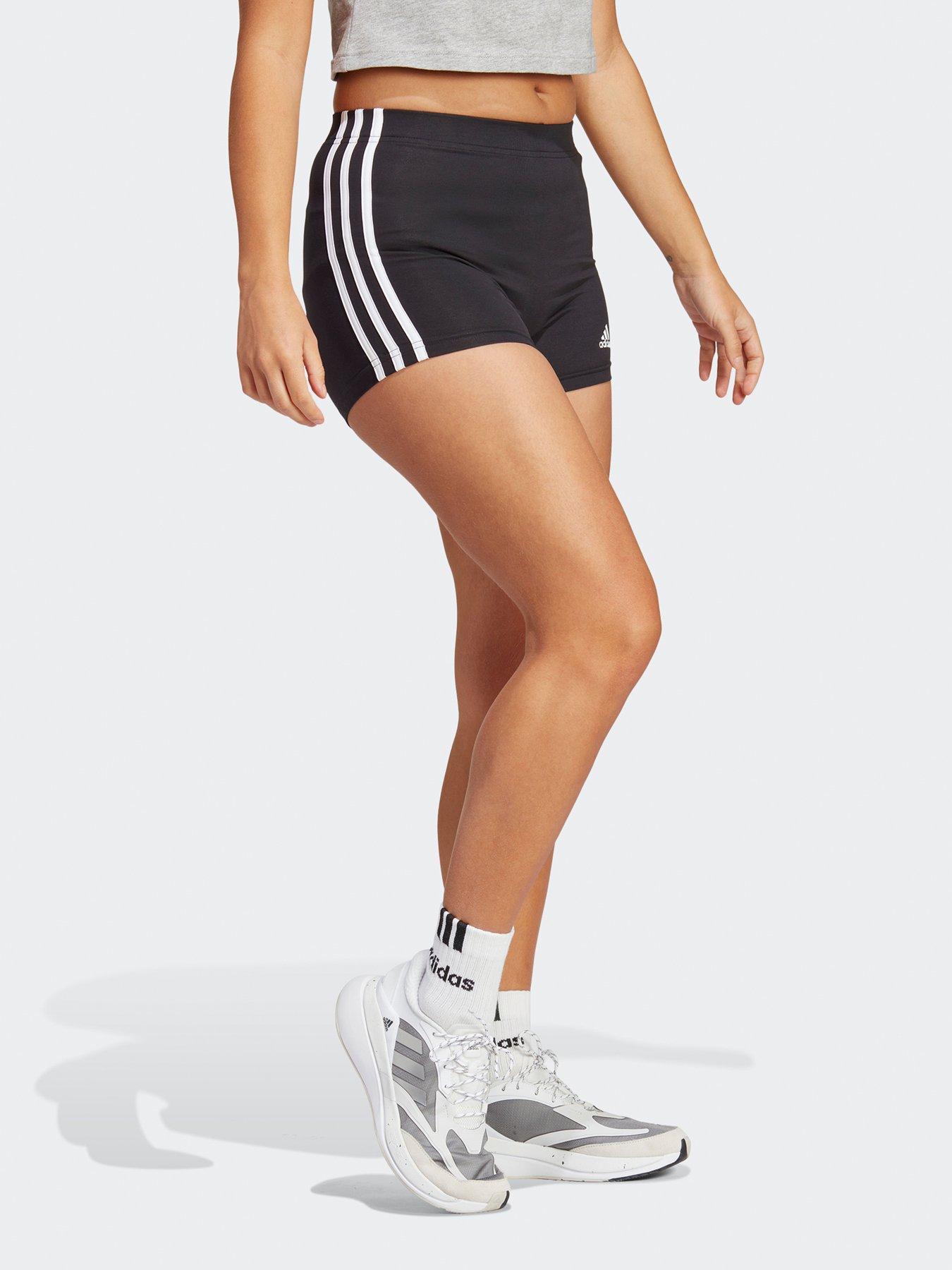 adidas-sportswear-womens-3-stripe-booty-short-blackwhiteback