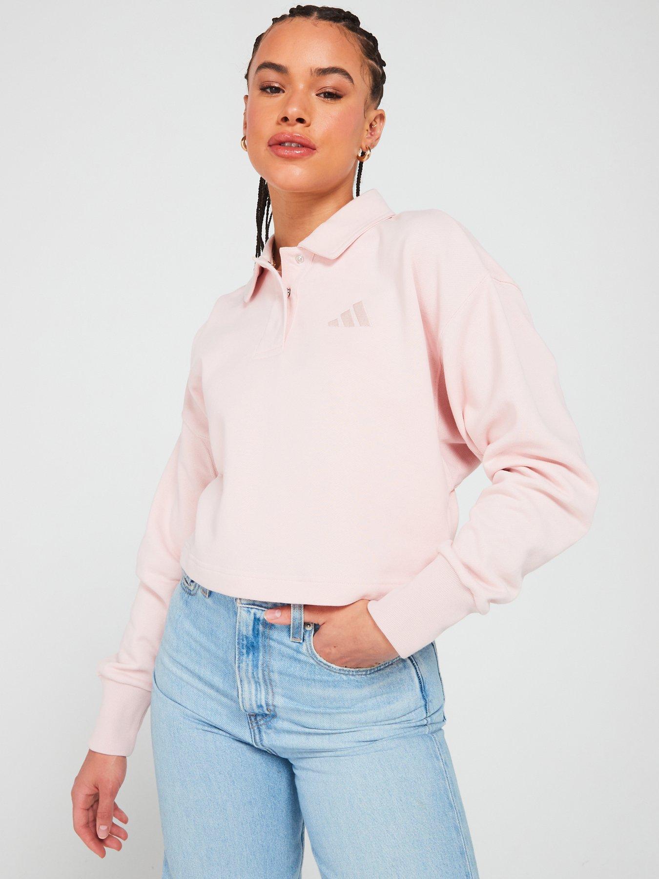 adidas-sportswear-womens-all-season-french-terry-polo-sweat-pink