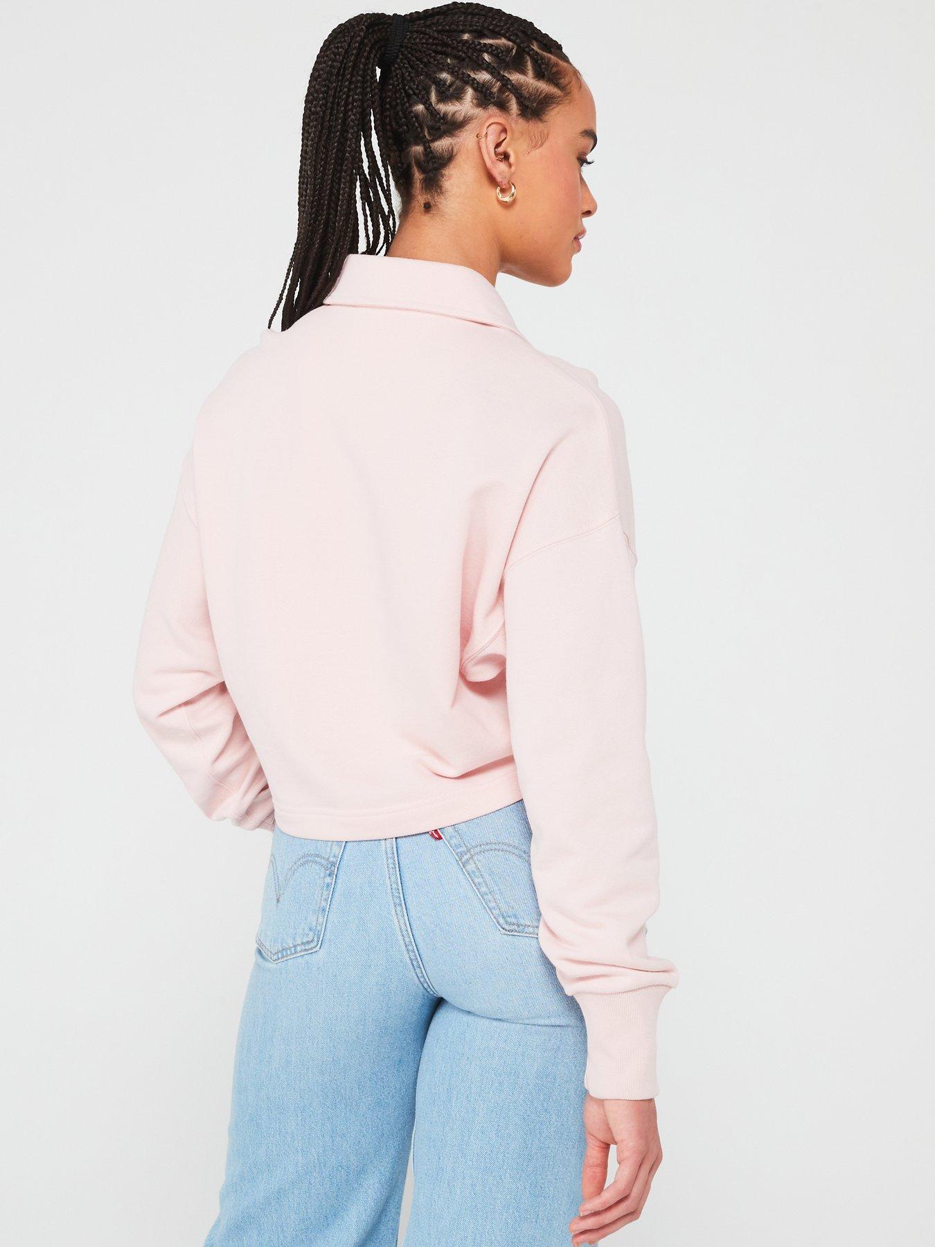 adidas-sportswear-womens-all-season-french-terry-polo-sweat-pinkstillFront