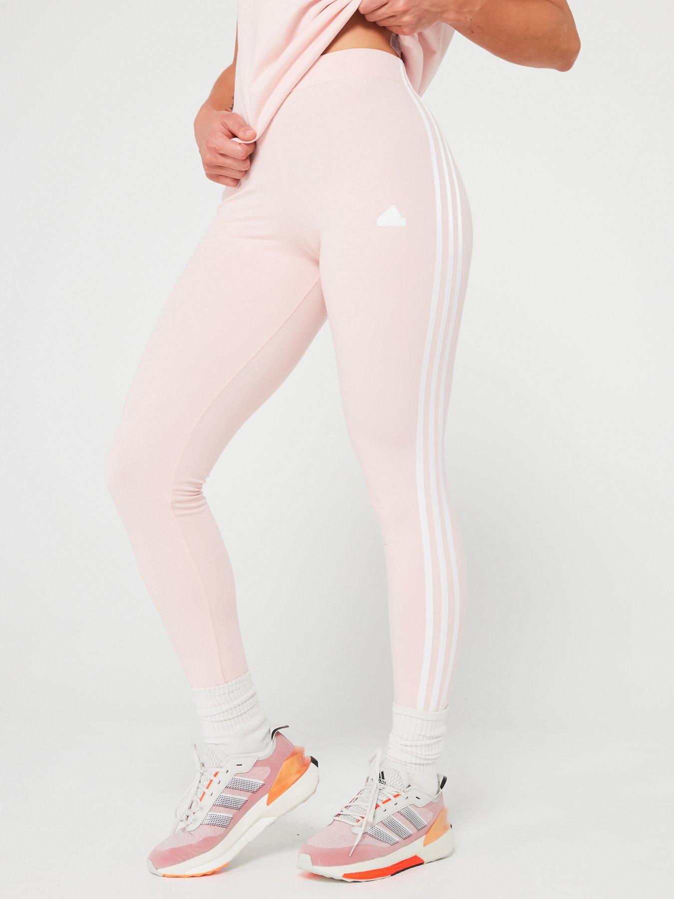 adidas Sportswear Essentials 3 stripes High waisted Single Shirt Leggings Grey White Very Ireland