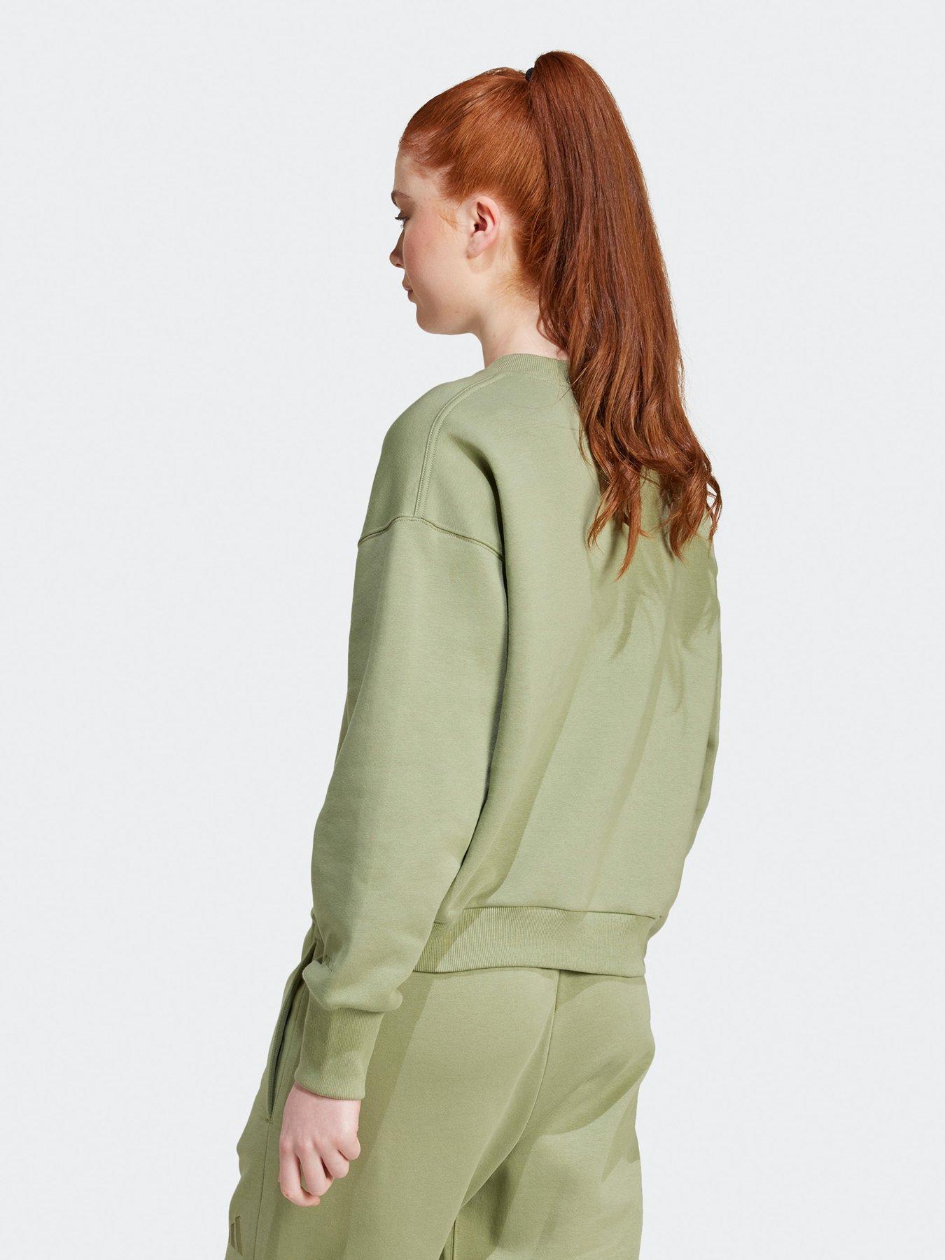 adidas-sportswear-womens-all-season-crew-sweat-greenstillFront