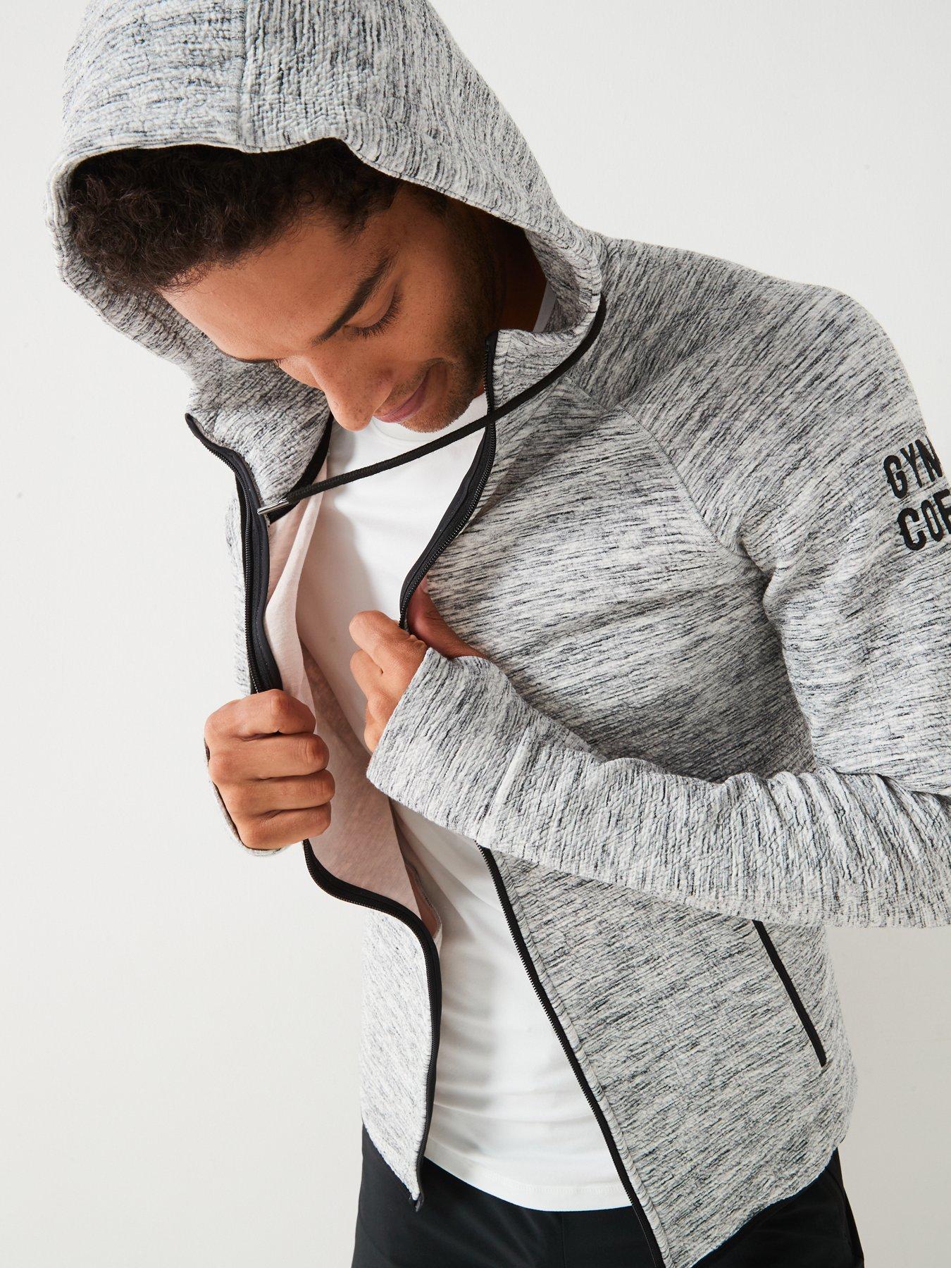 gym-coffee-mens-training-fleck-hoodie-greydetail