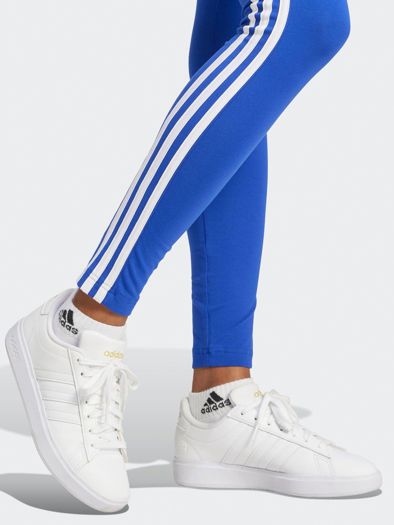 adidas-sportswear-womens-3-stripe-legging-blueoutfit