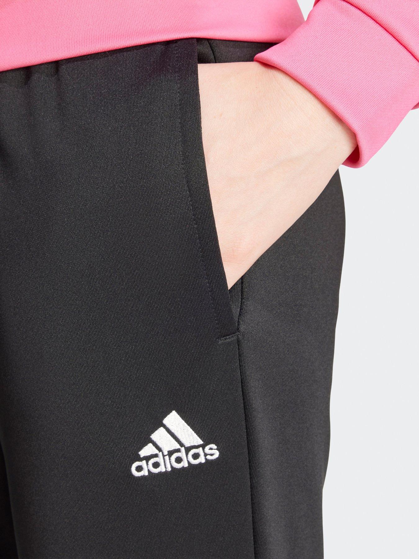 adidas-sportswear-womens-linear-tracksuit-pinkblackoutfit