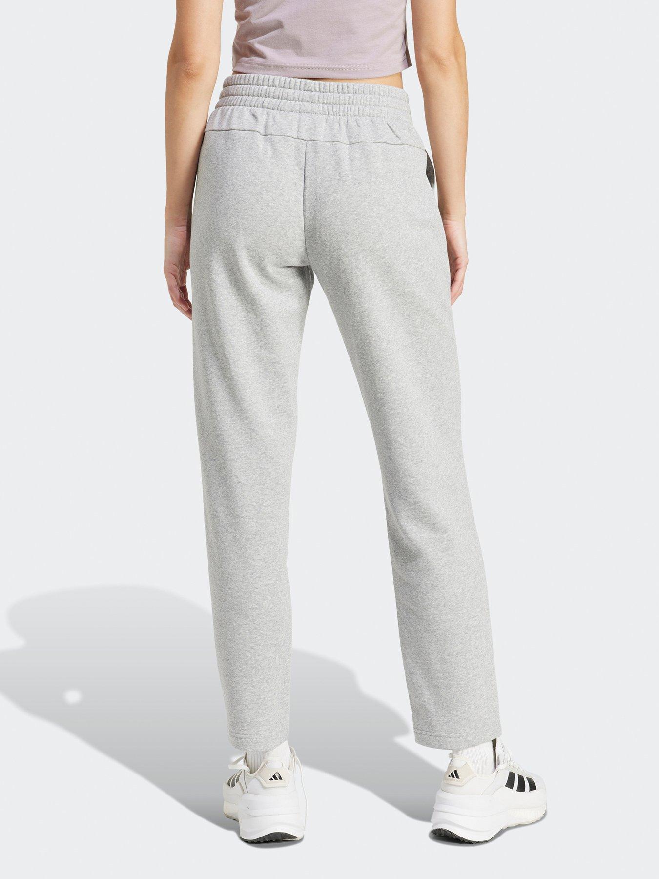 adidas-sportswear-womens-small-logo-feel-cosy-pant-greystillFront