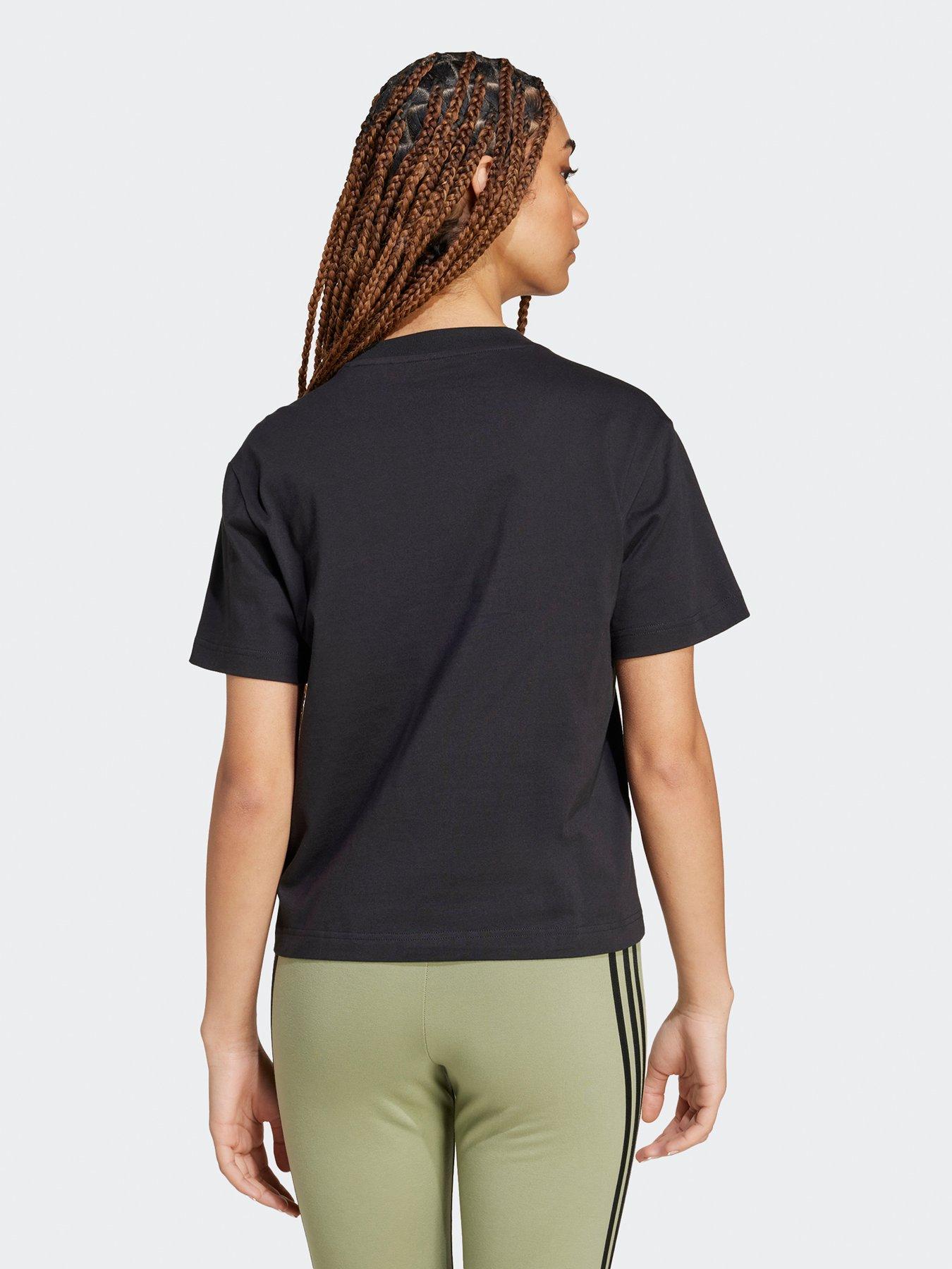 adidas-sportswear-womens-small-logo-tee-blackstillFront