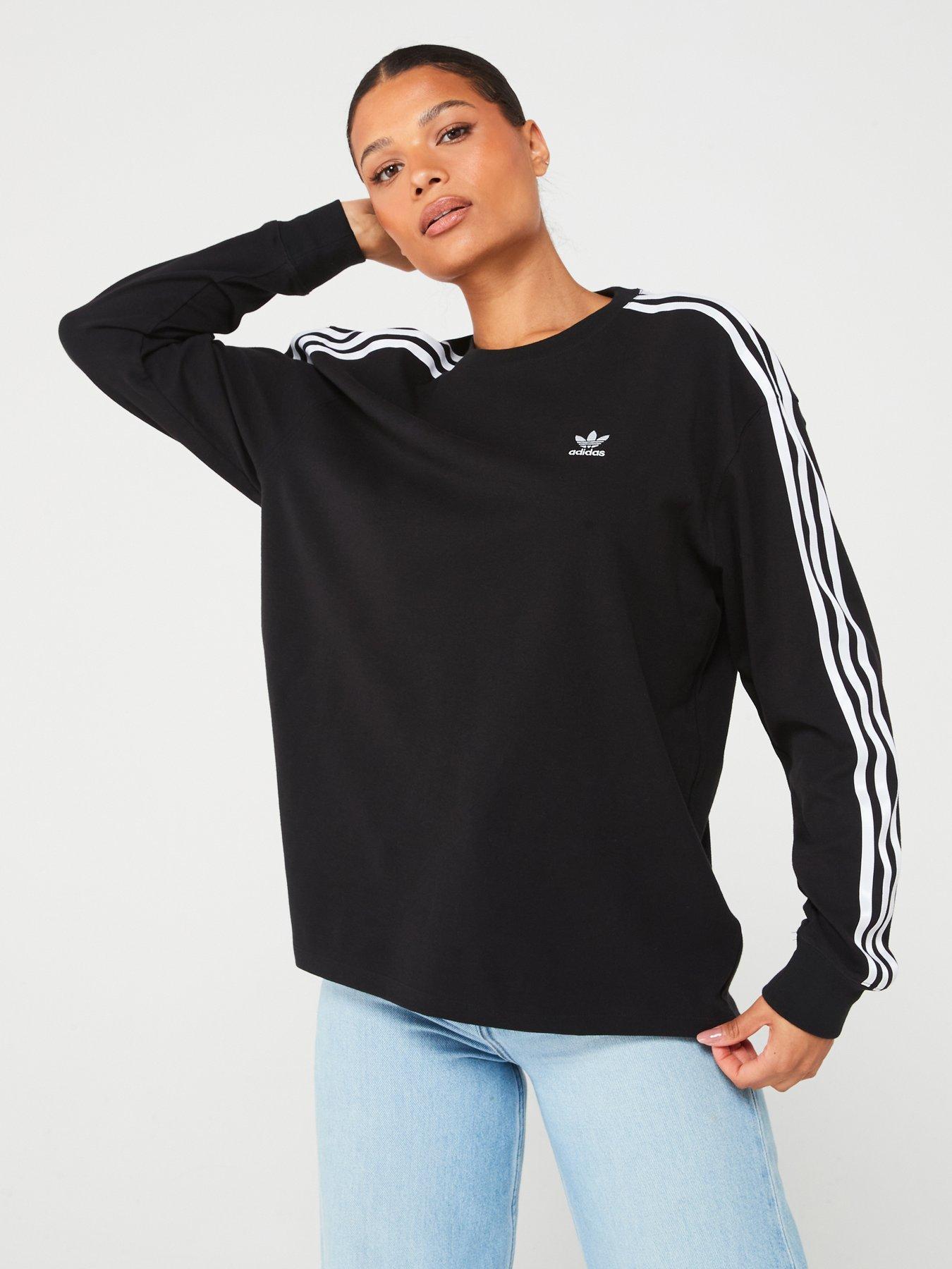 adidas-originals-womens-3-stripe-longsleeve-tee-black