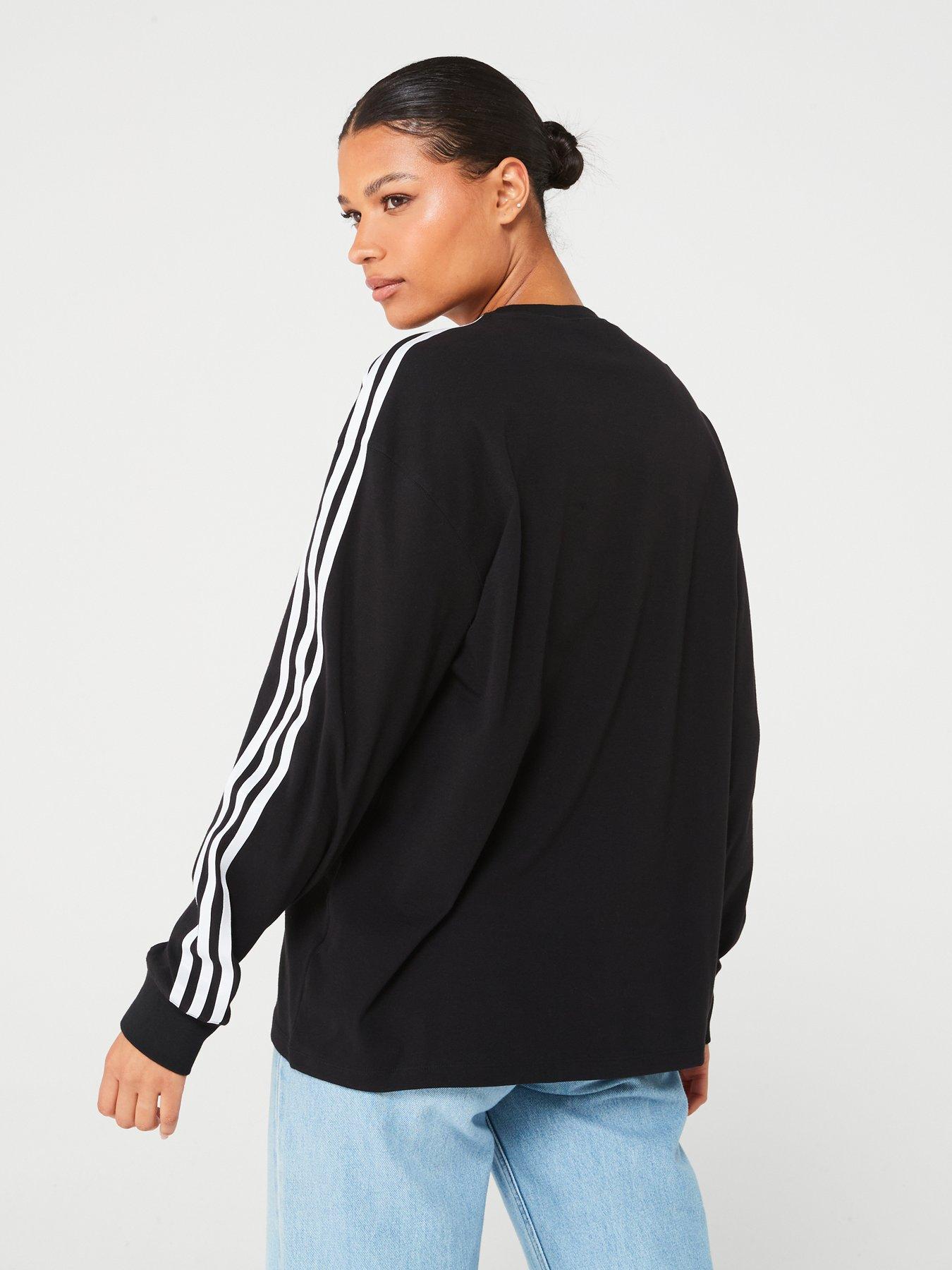 adidas-originals-womens-3-stripe-longsleeve-tee-blackstillFront