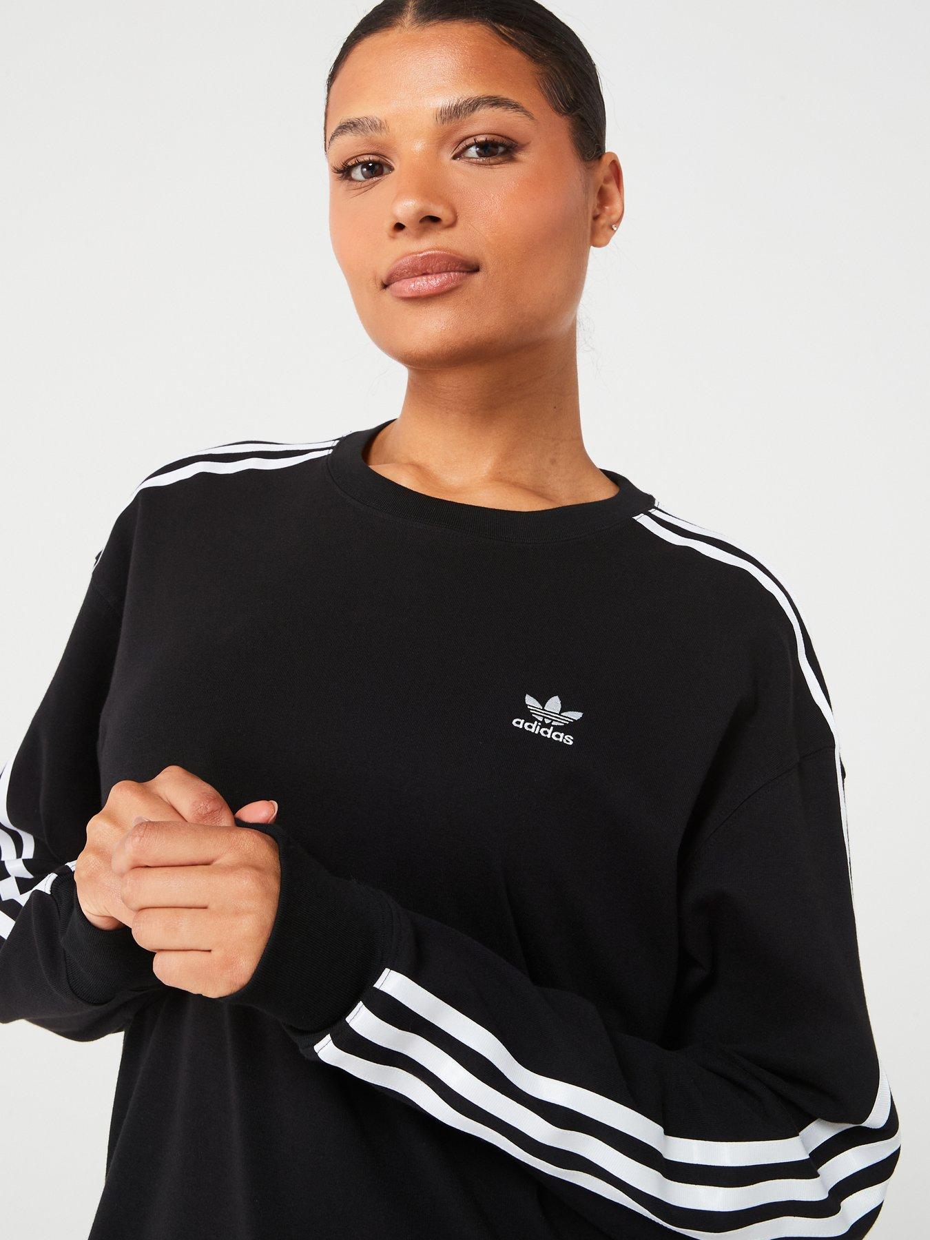 adidas-originals-womens-3-stripe-longsleeve-tee-blackoutfit