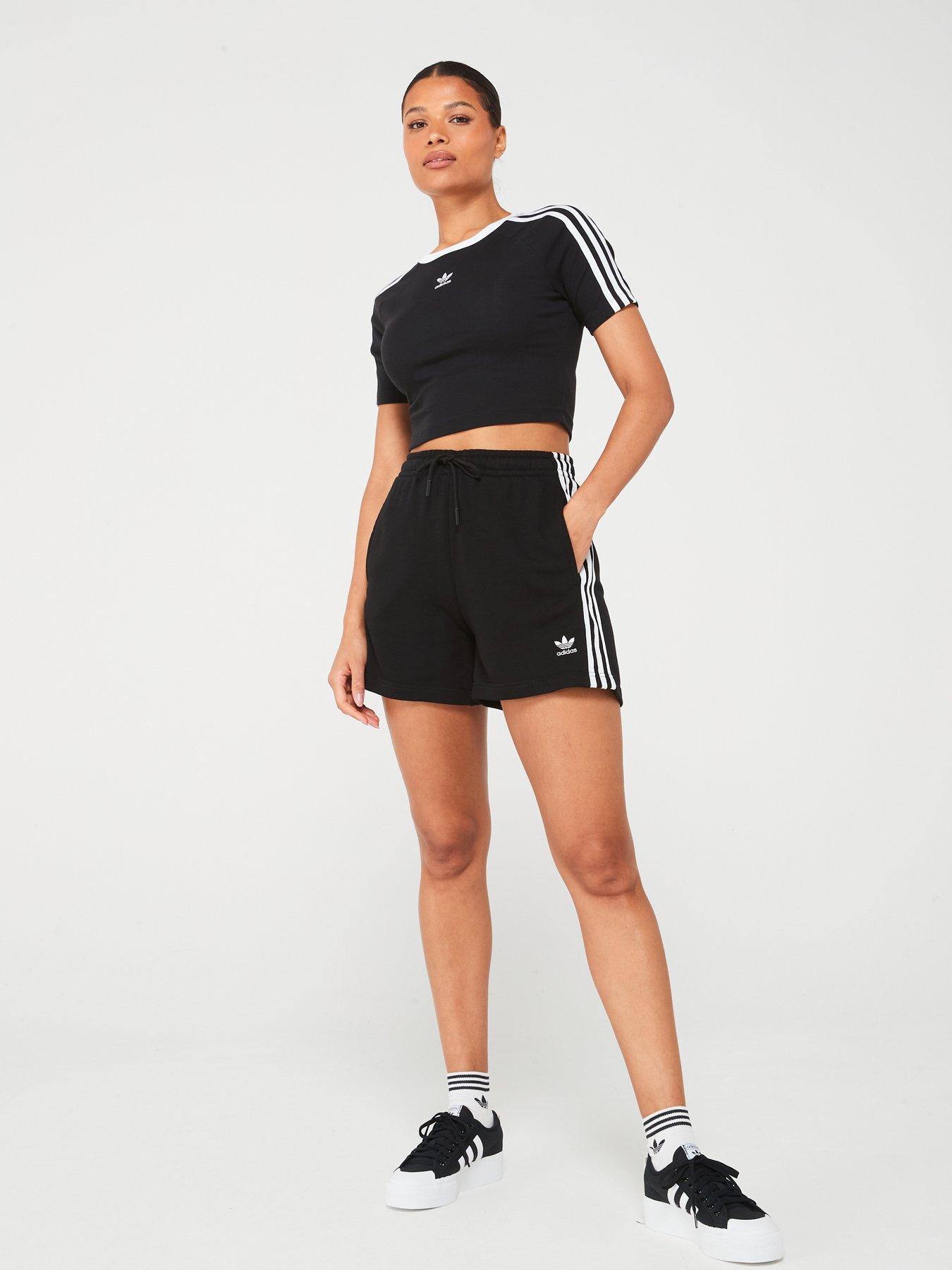 adidas-originals-womens-3-stripe-french-terry-short-blackback