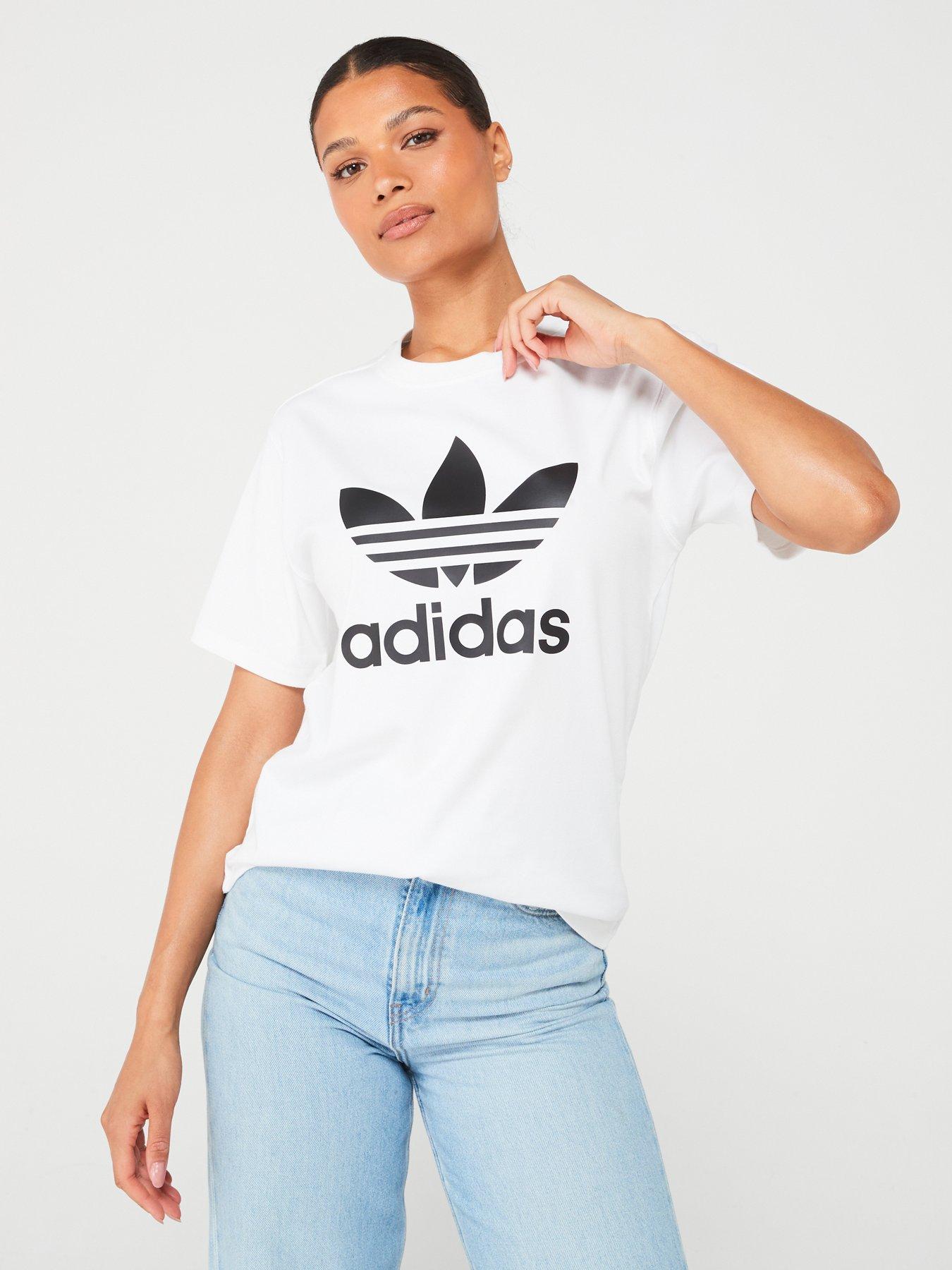 adidas Originals Womens Trefoil Tee White Very Ireland