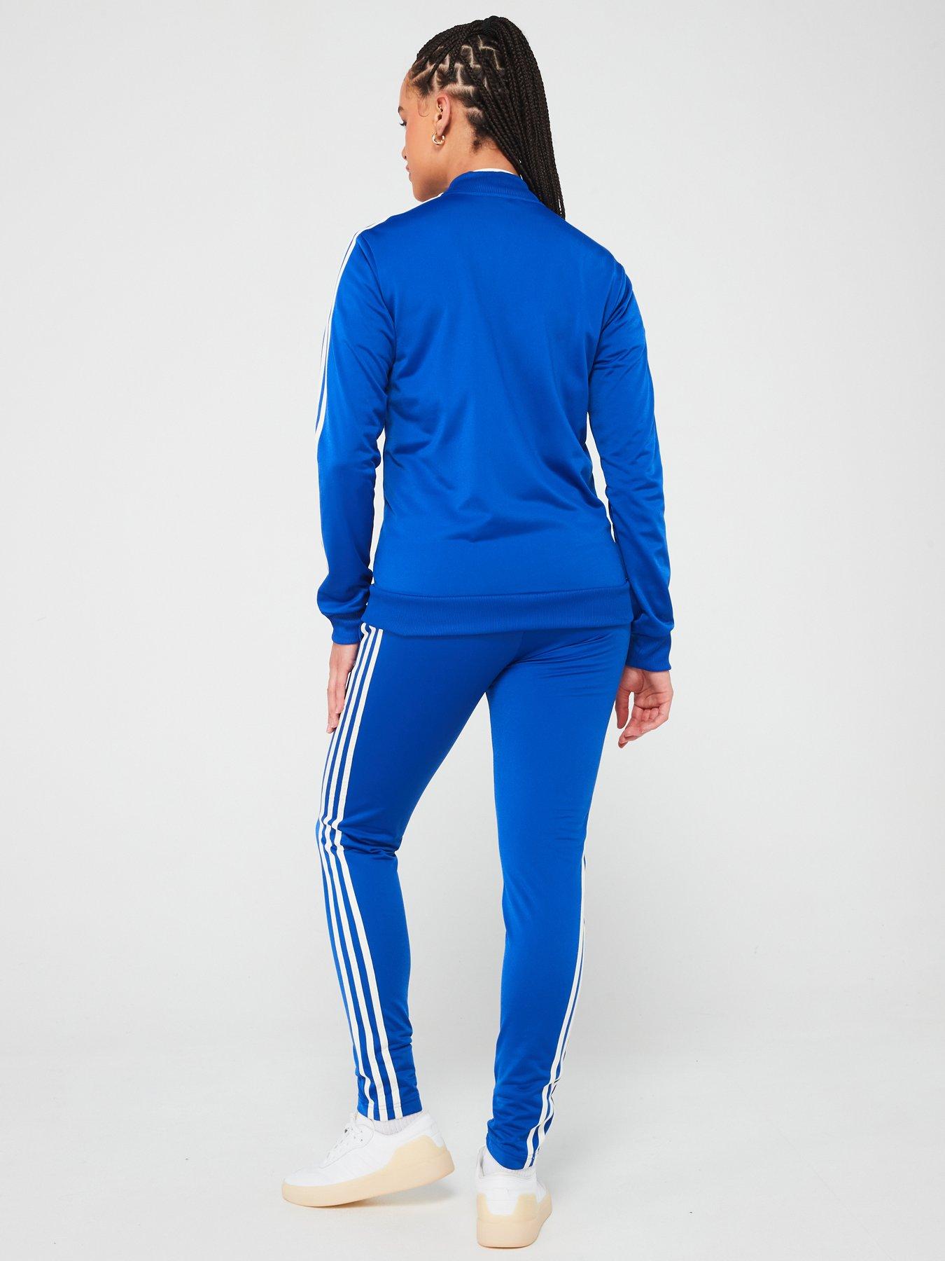 adidas-sportswear-womens-3-stripe-tracksuit-bluestillFront