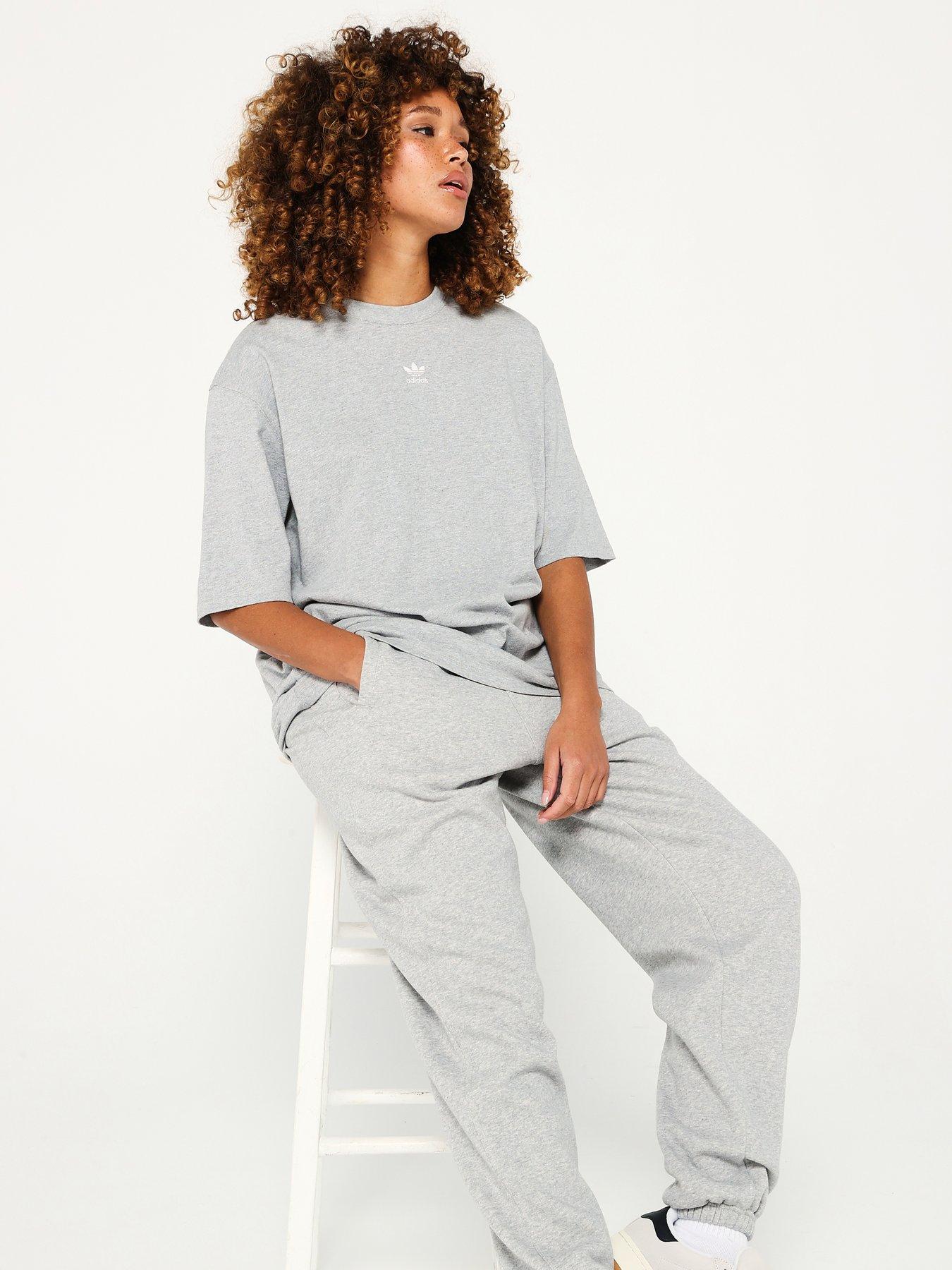 Image 4 of 5 of adidas Originals Womens Essentials Boyfriend Tee - Grey