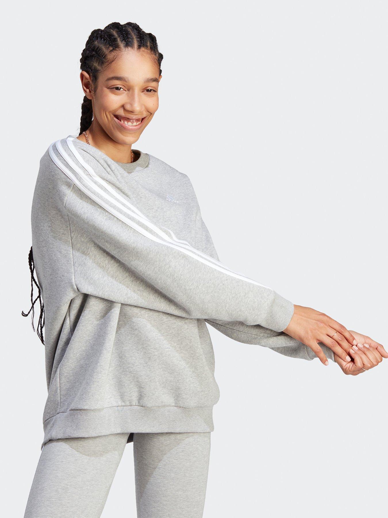 adidas-sportswear-womens-3-stripe-oversized-sweat-greywhiteback