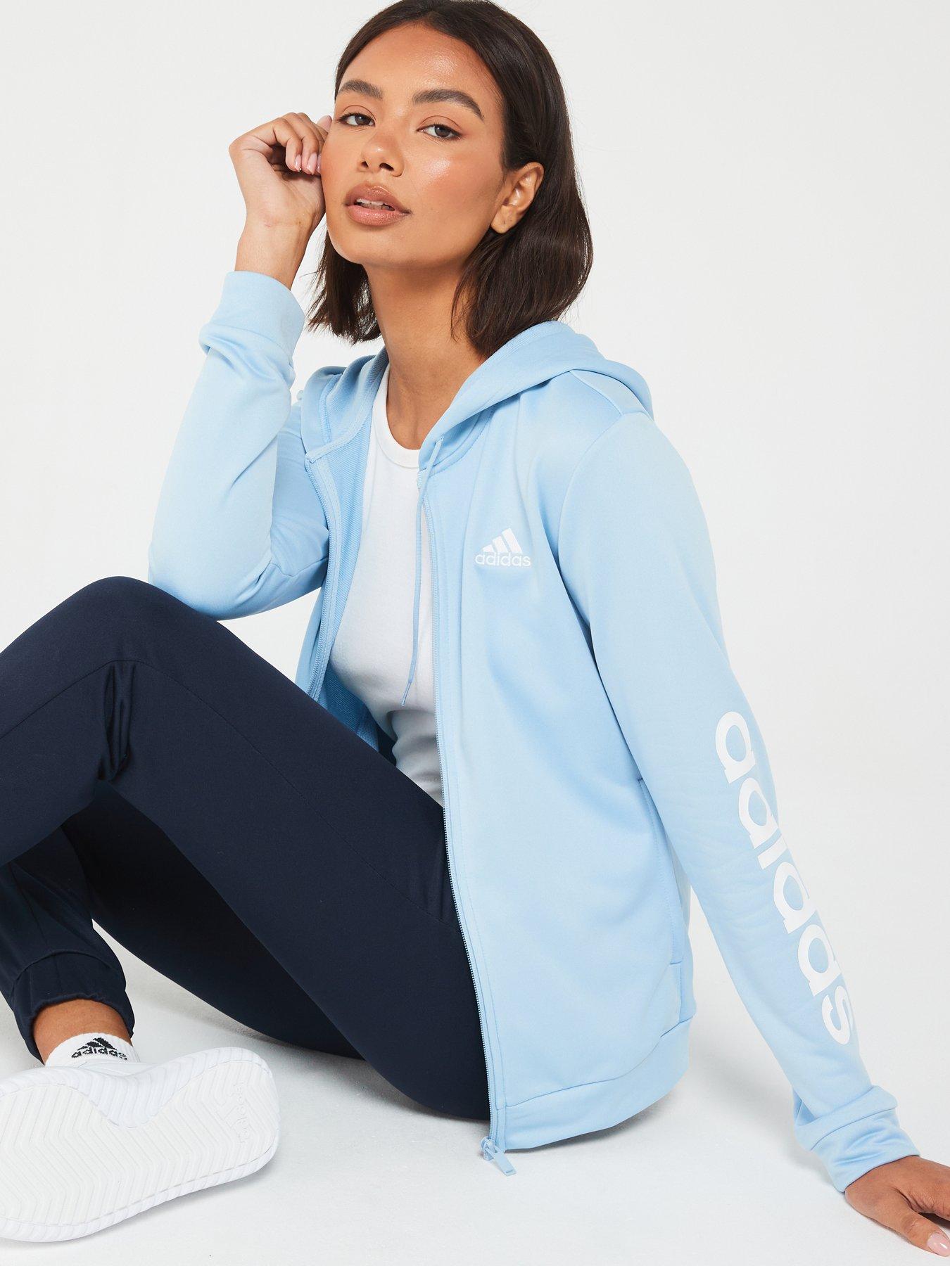 adidas-sportswear-womens-linear-tracksuit-bluewhitedetail