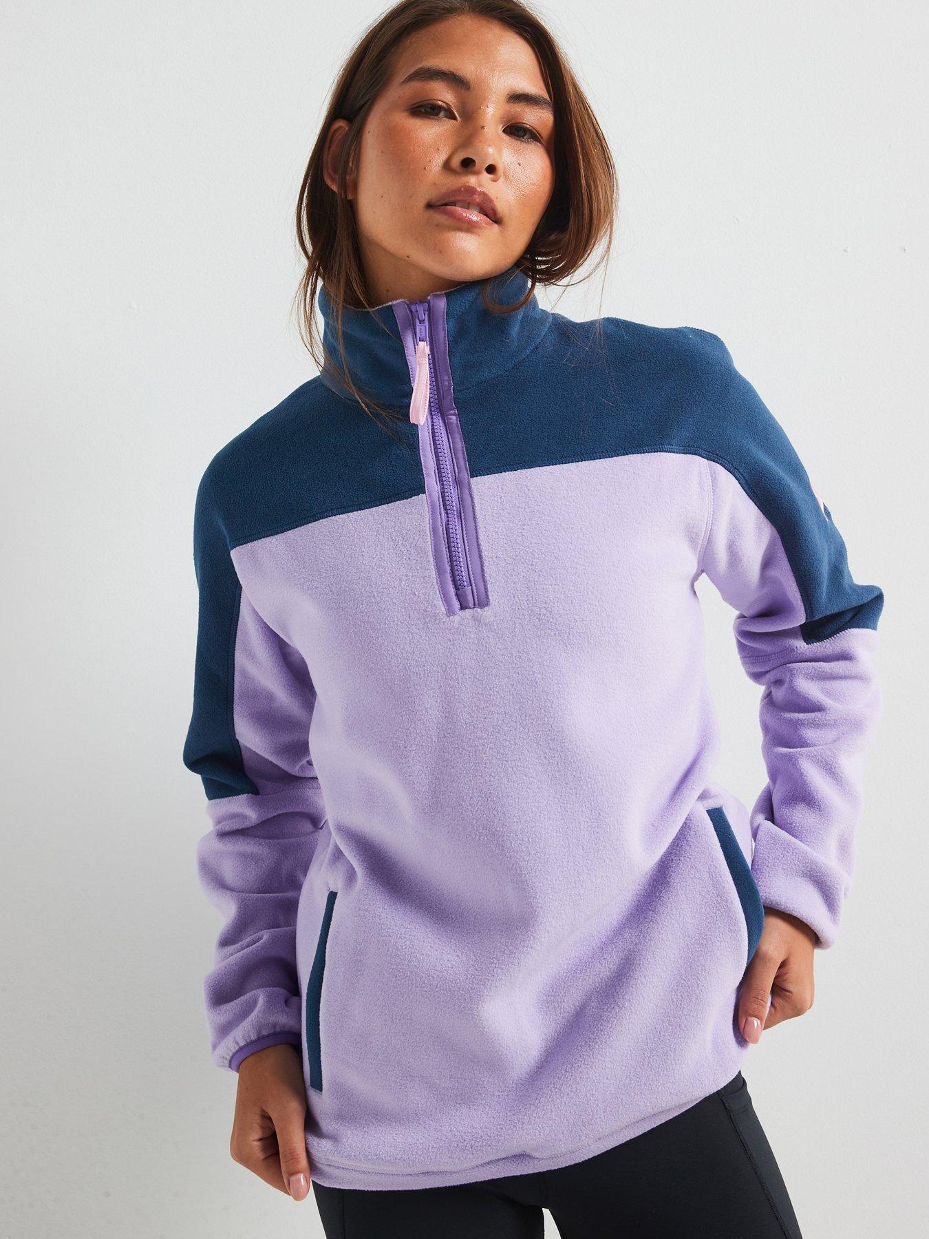 gym-coffee-womens-training-half-zip-polar-fleece-purple