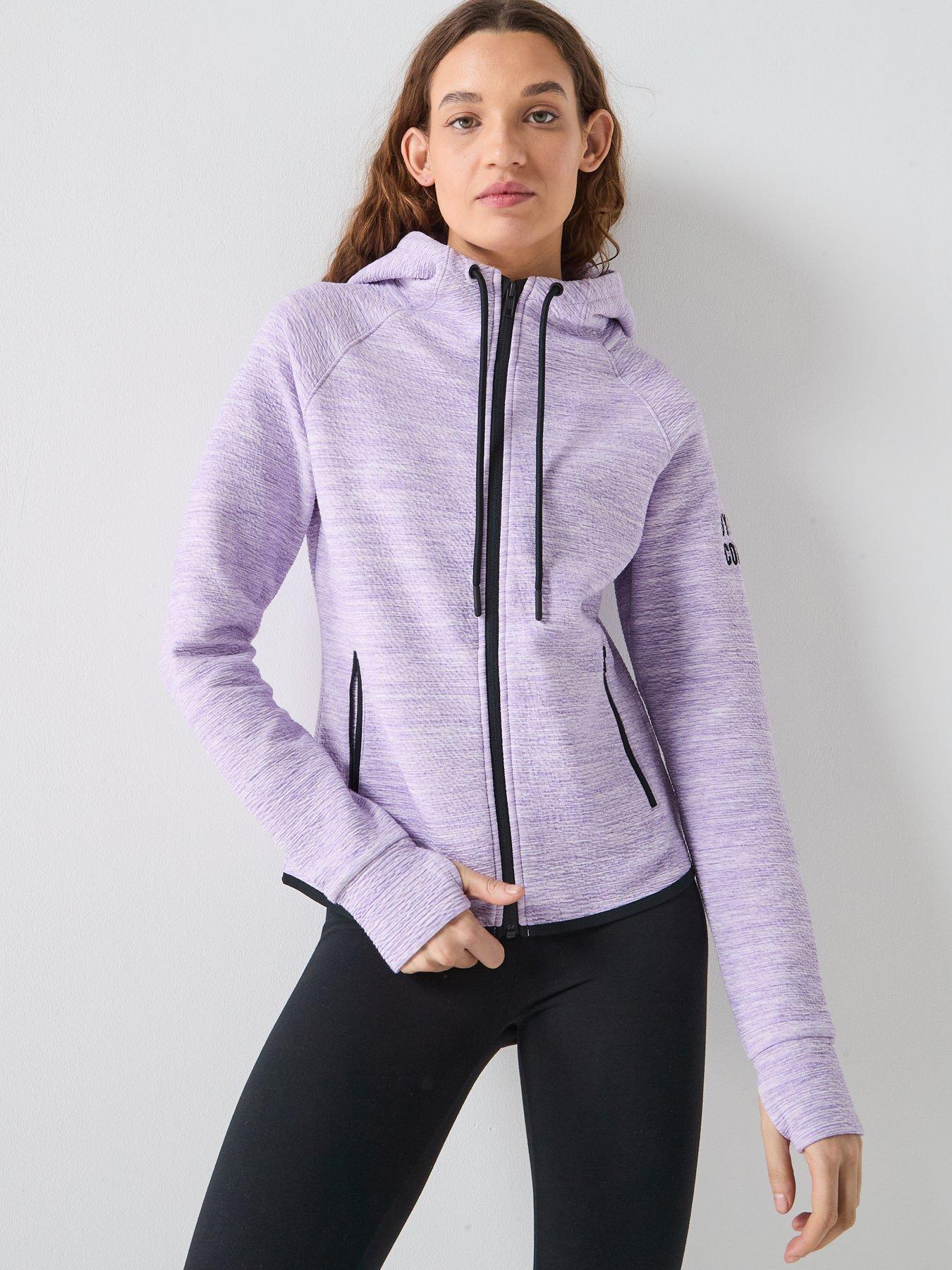 gym-coffee-womens-training-fleck-hoodie-lilac