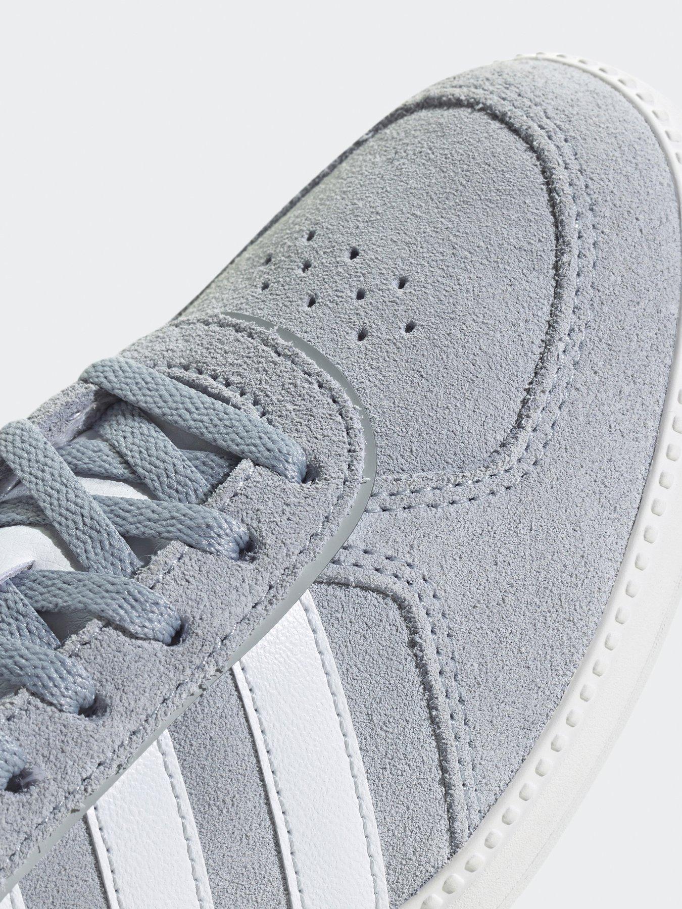 Image 6 of 7 of adidas Sportswear Women's Breaknet Sleek Suede Trainer - Light Grey