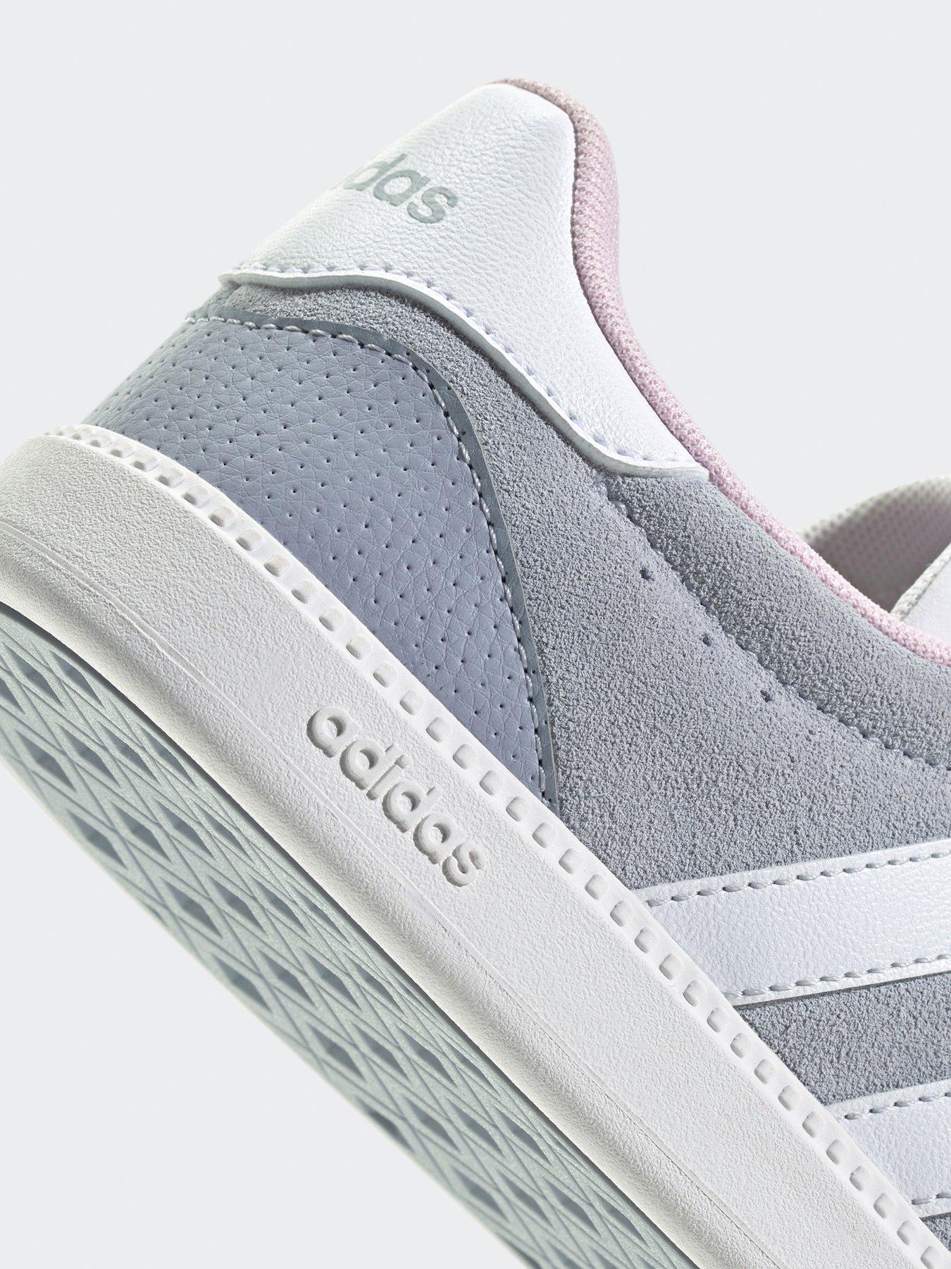 Image 7 of 7 of adidas Sportswear Women's Breaknet Sleek Suede Trainer - Light Grey