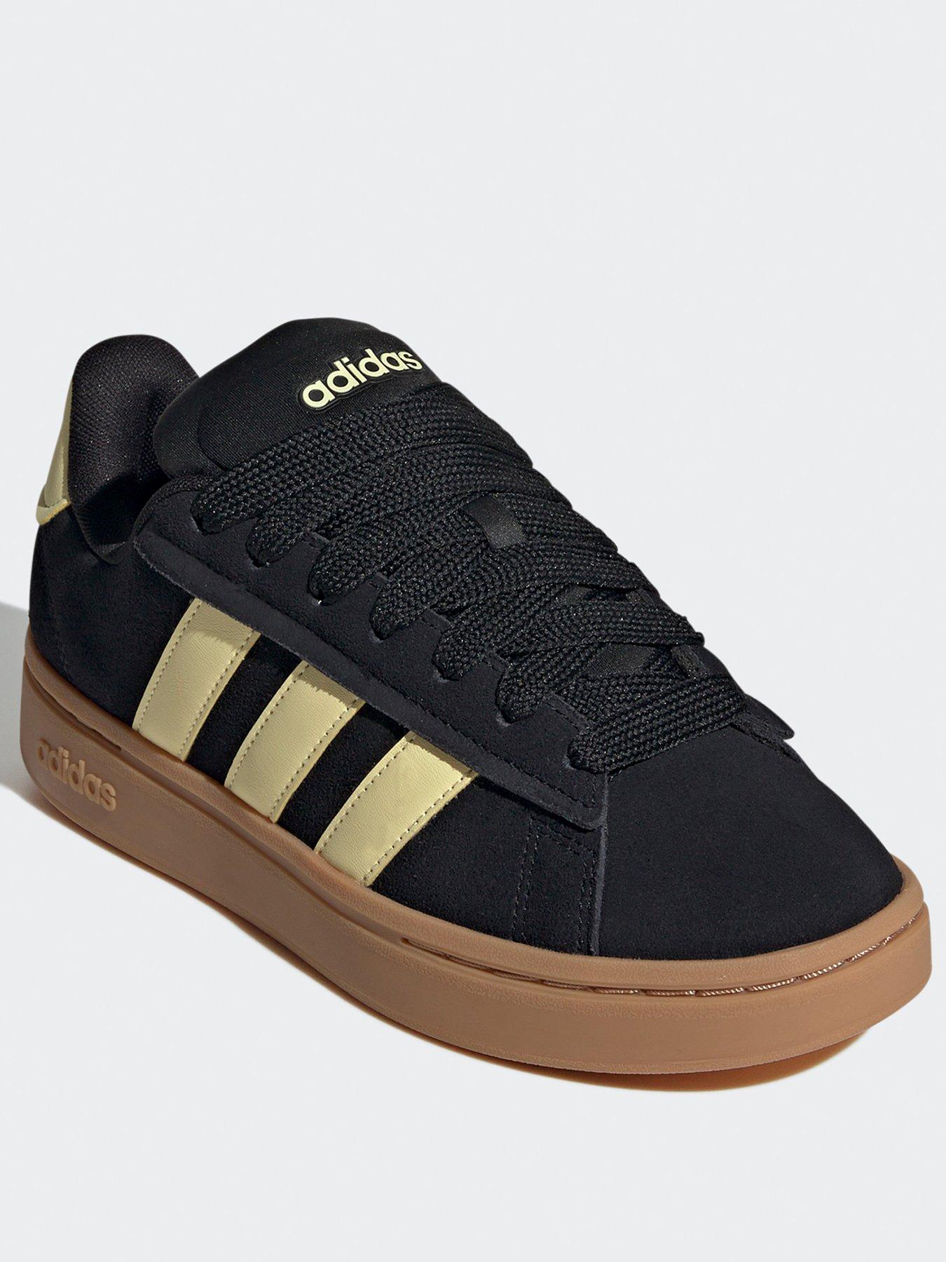 adidas-sportswear-womens-grand-court-alpha-00s-trainers-blackyellowstillFront