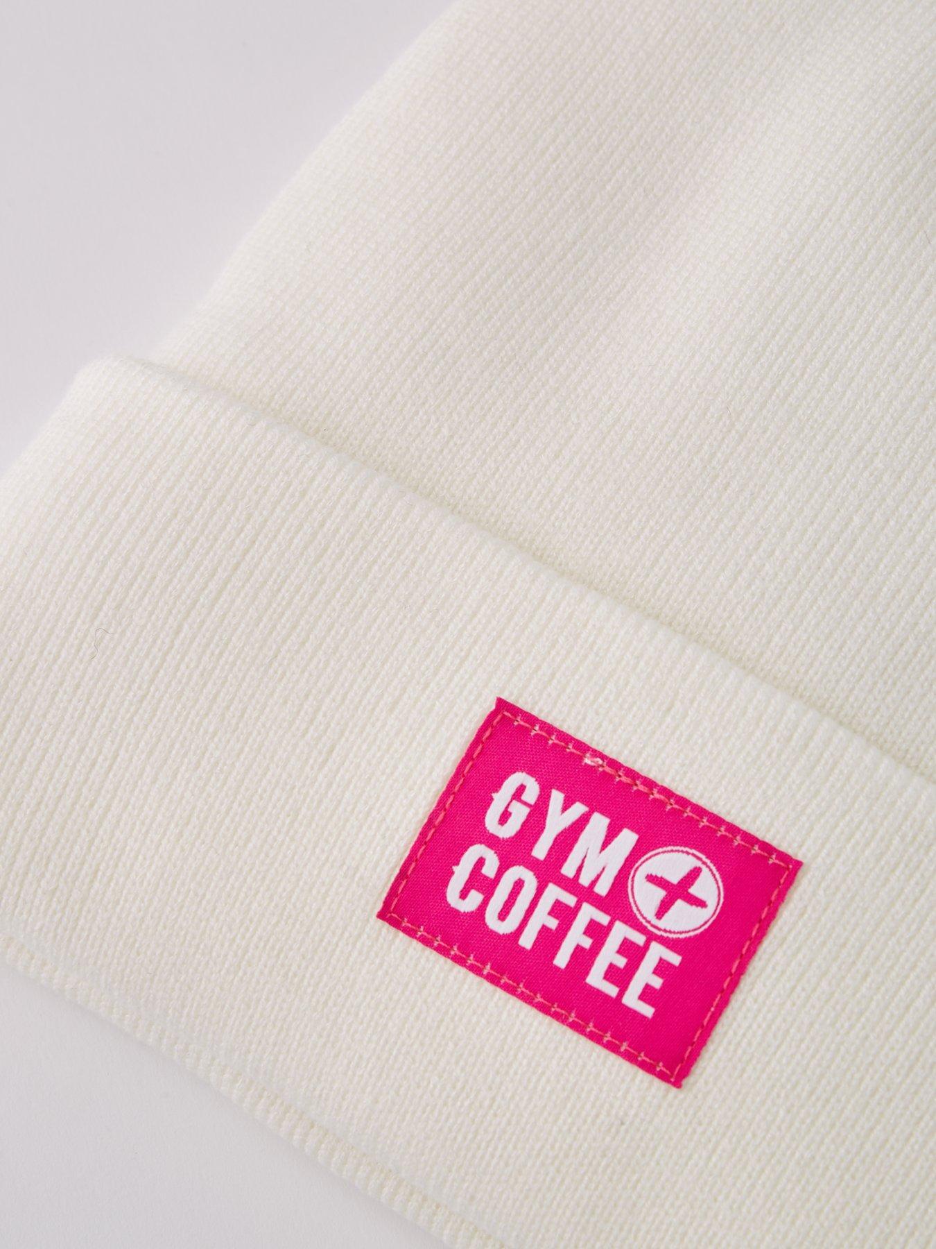 gym-coffee-womens-training-bobble-beanie-creamoutfit