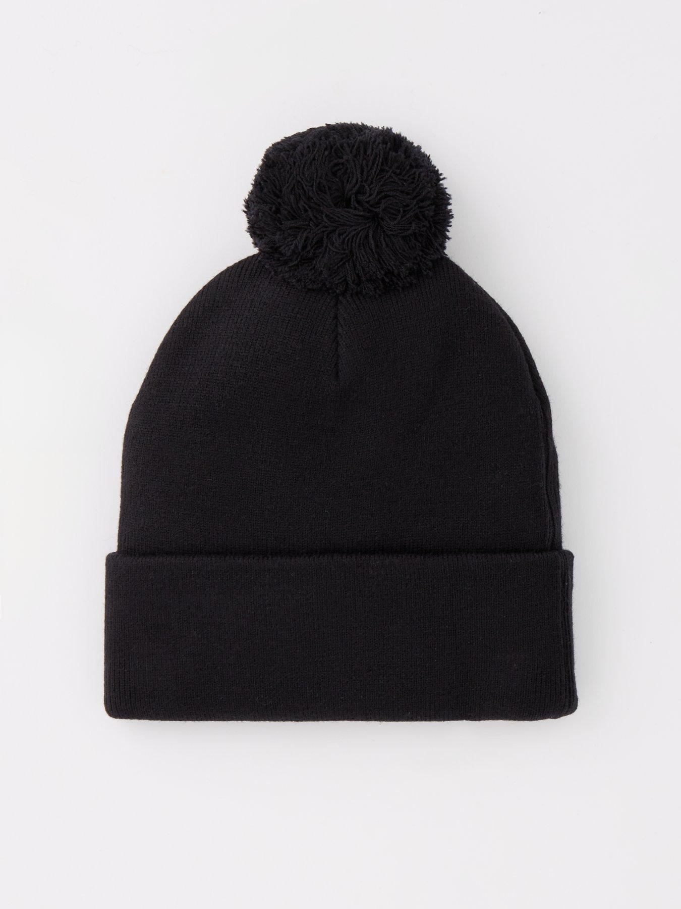 Image 2 of 4 of Gym + Coffee Womens Training Bobble Beanie - Black