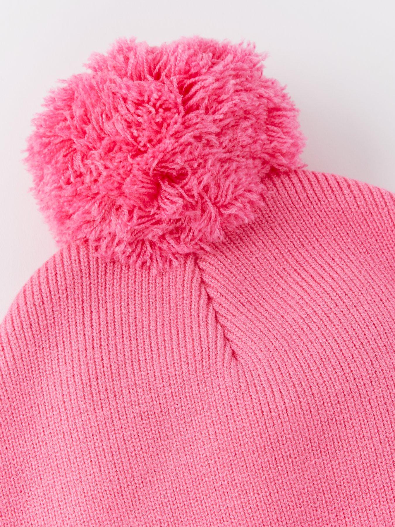 gym-coffee-womens-training-bobble-beanie-pinkdetail