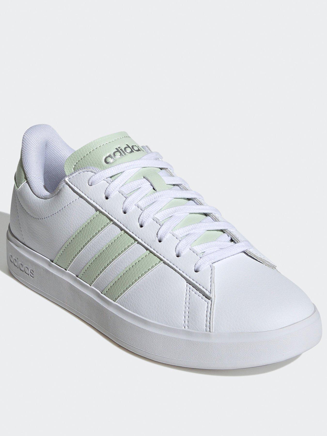 adidas-sportswear-womens-grand-court-20-trainers-whitegreenstillFront