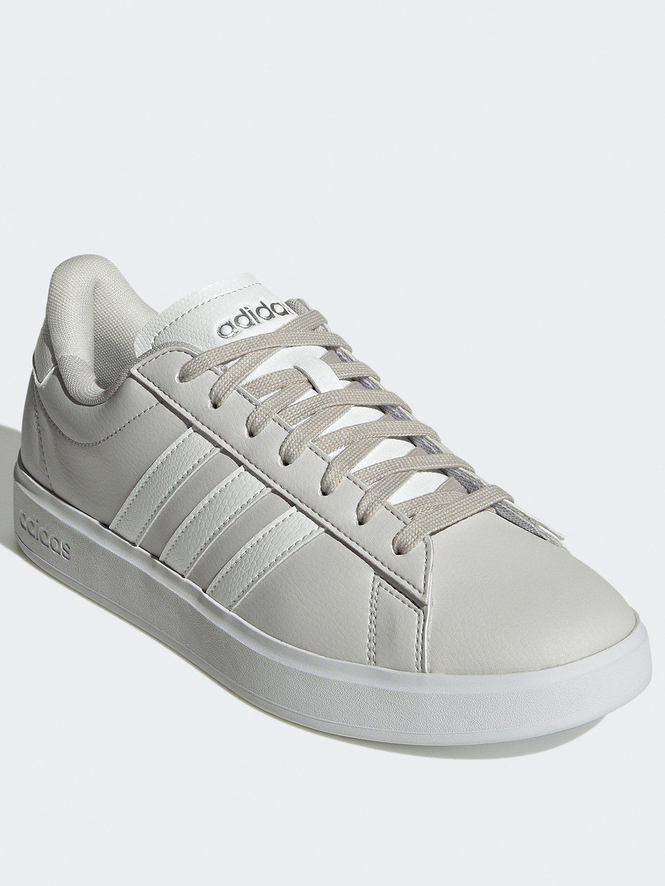 adidas-sportswear-womens-grand-court-20-trainers-greywhitestillFront