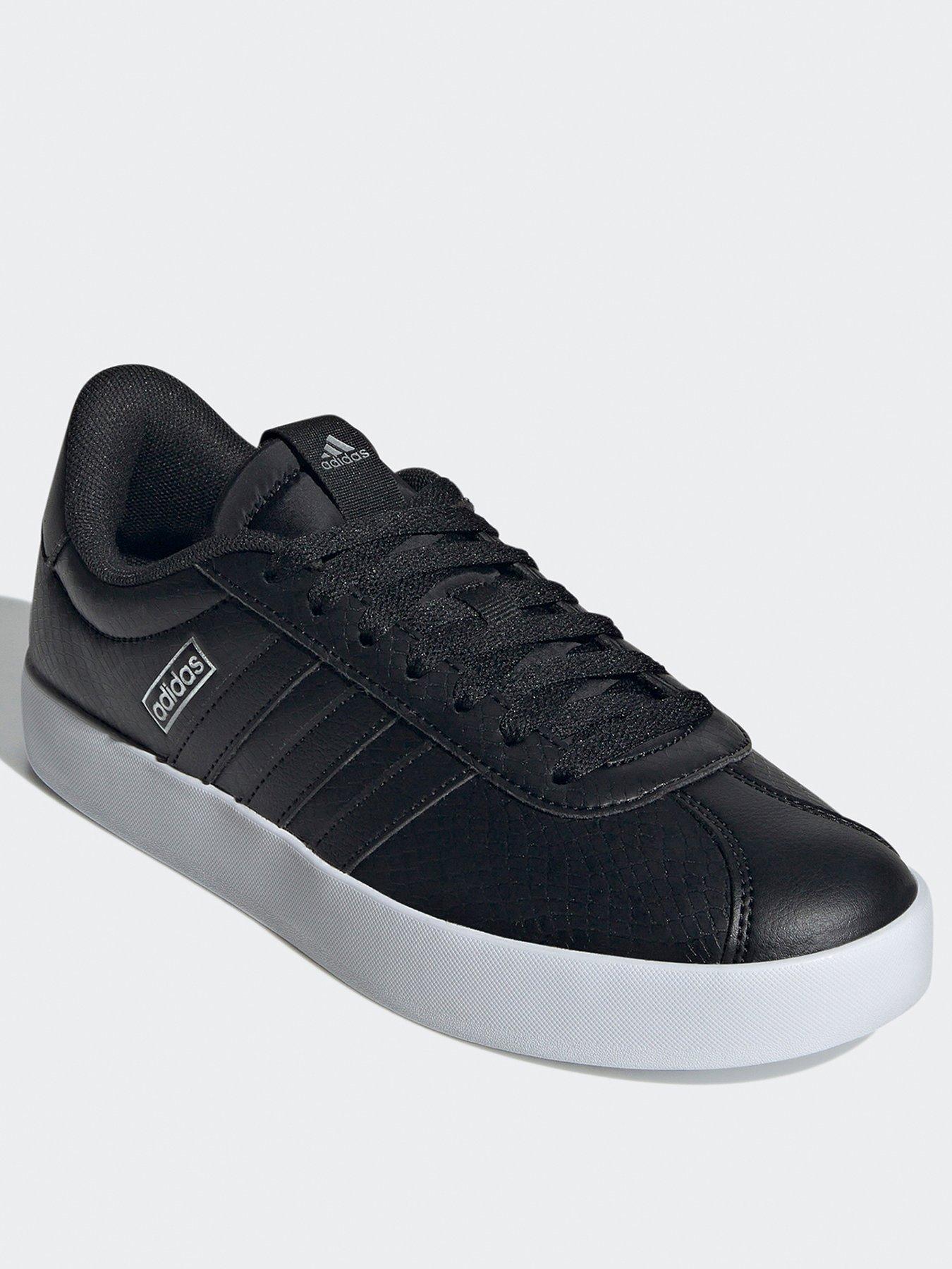 adidas-sportswear-womens-vl-court-30-trainers-blacksilverstillFront